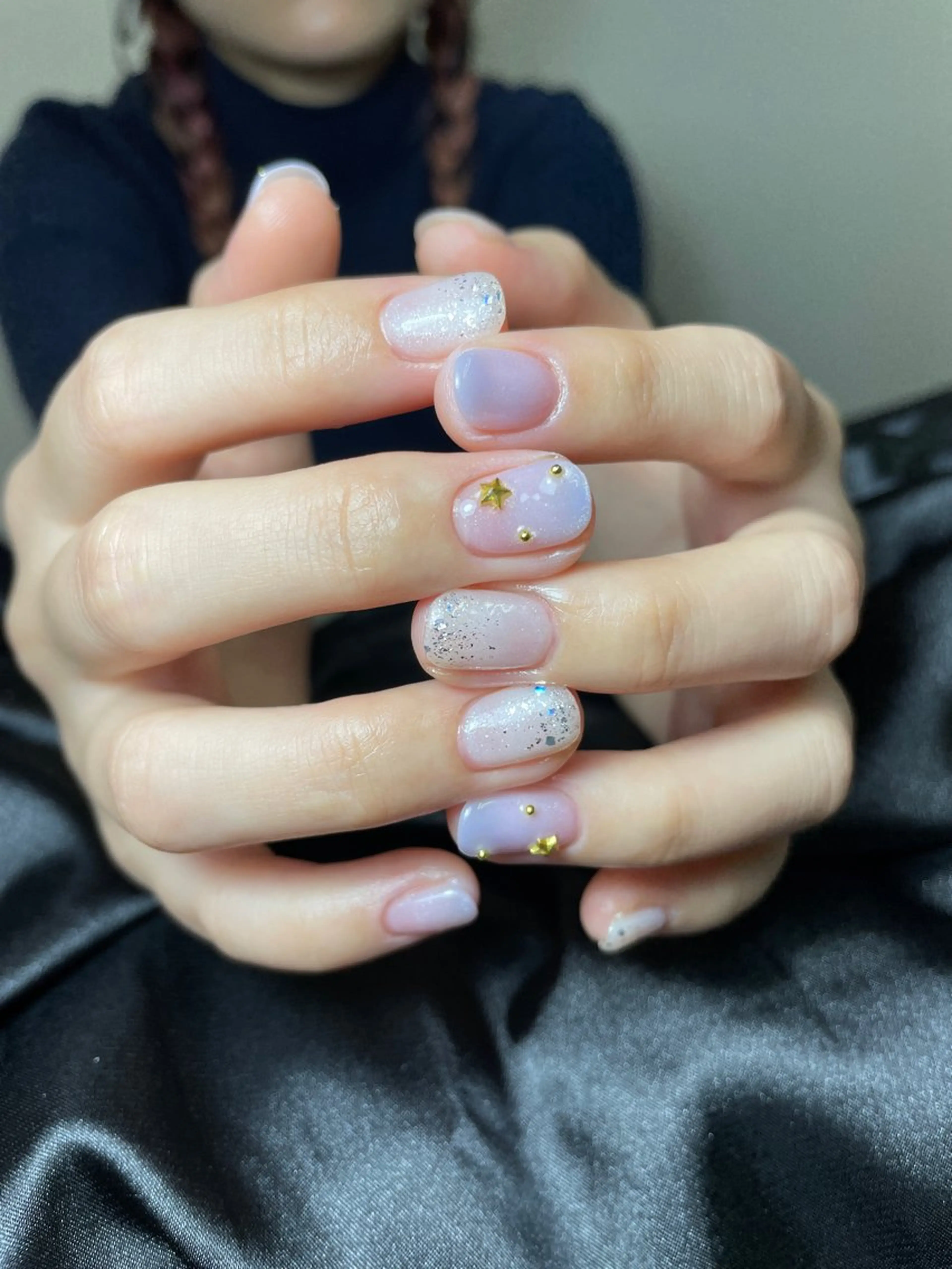ネイル チークネイル 桜ネイル 長さ出し フットネイル ジェルネイル ハンドネイル 馬詰 にゅんのネイルデザイン