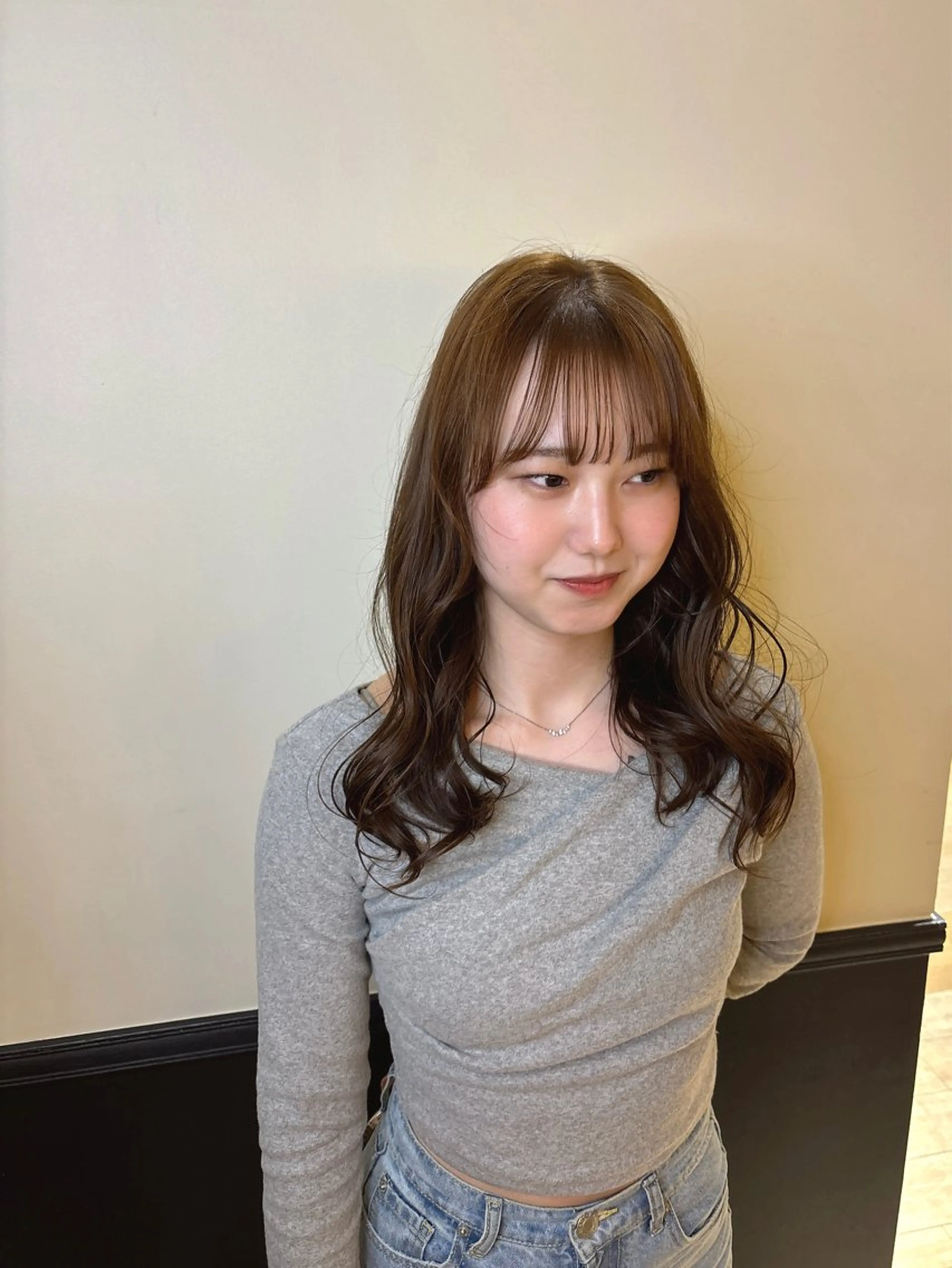 セミロング ヘアカラー トリートメント Fukuma Karinのヘアスタイル