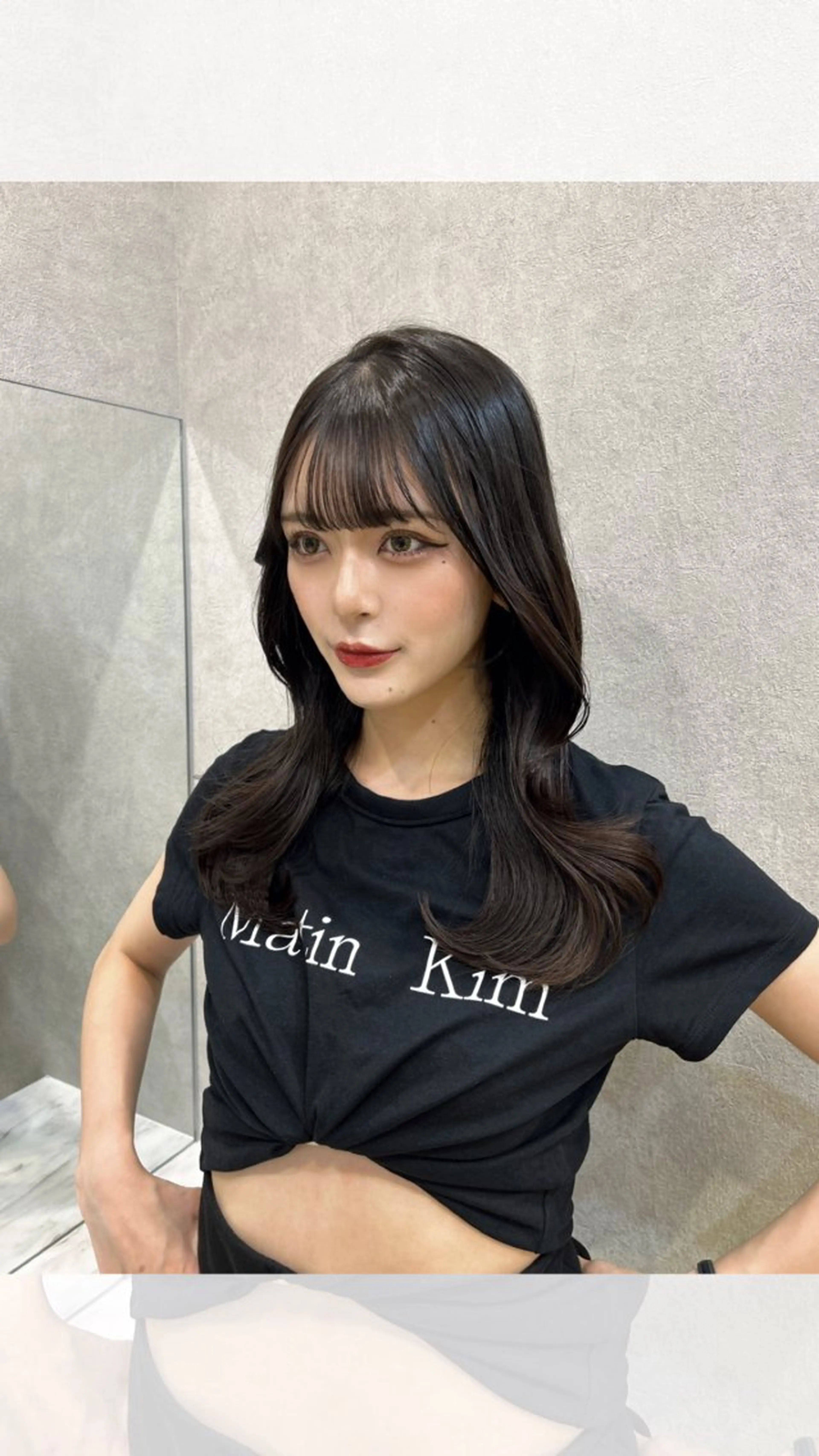 セミロング カラー くびれヘア 🩷韓国ヘア/ミディ アム🩷Maikaのヘアスタイル