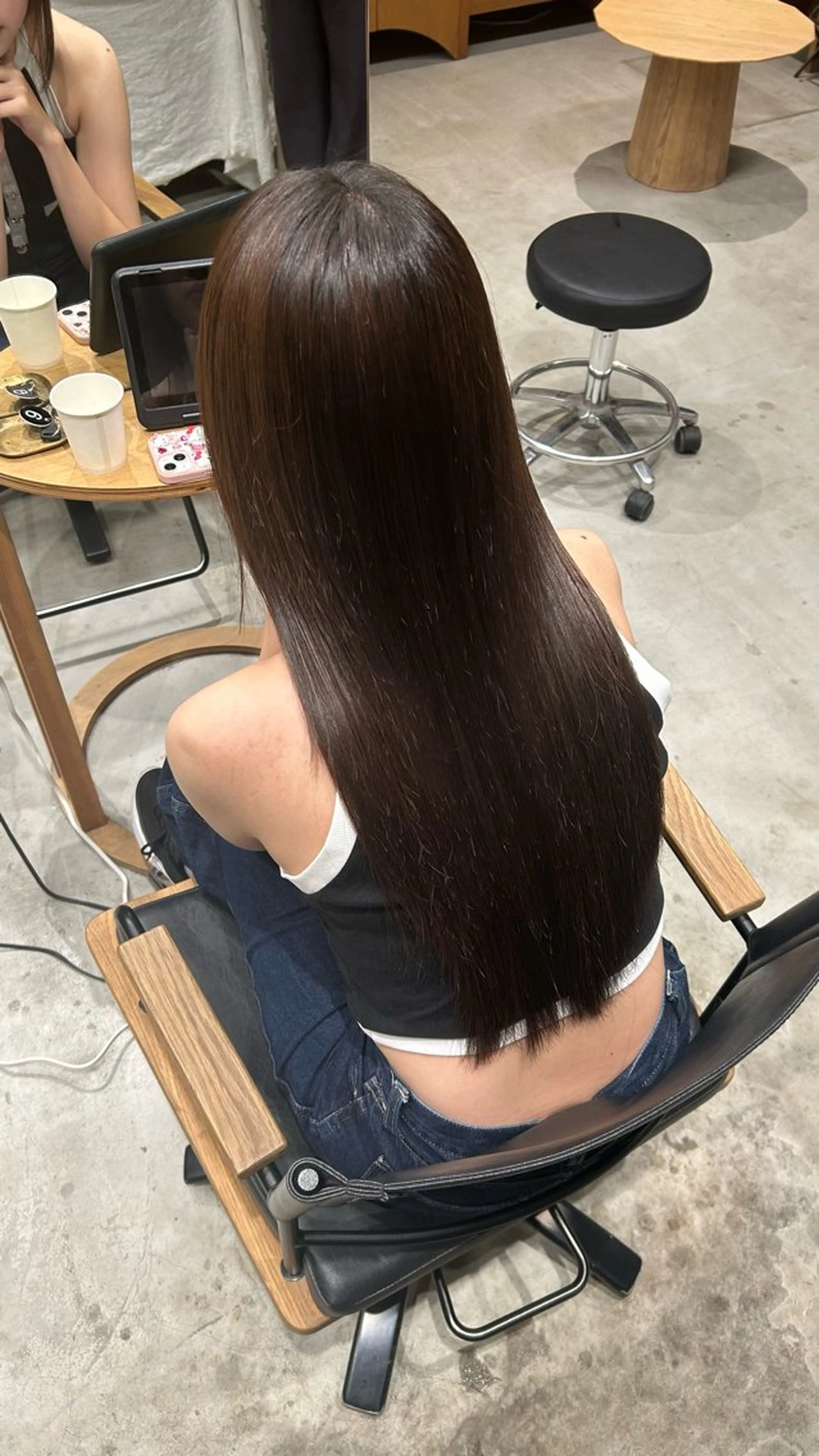 ロング 縮毛矯正 カエデ⭐︎ ブリーチモデル大募集のヘアスタイル