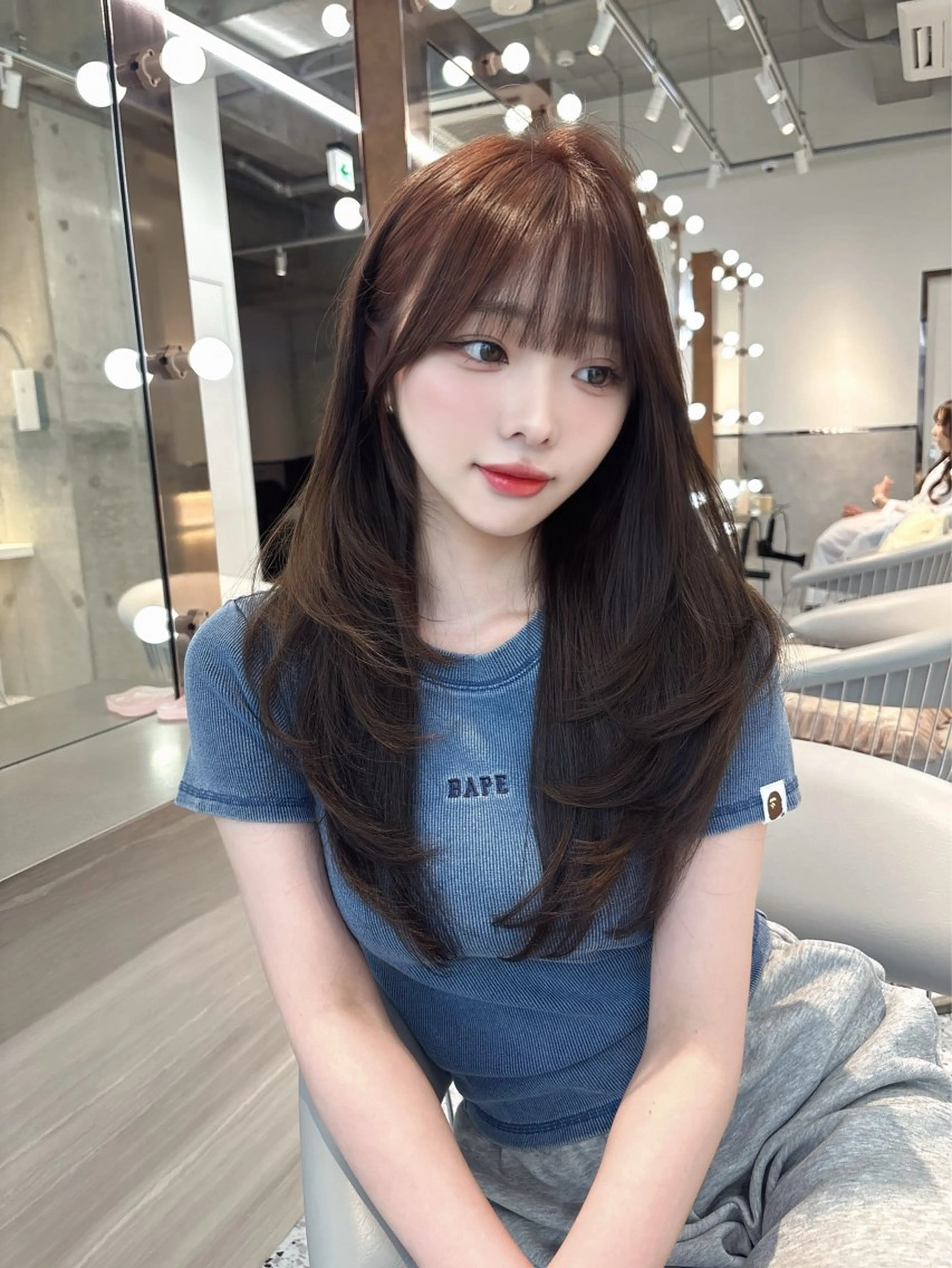 ロング 髪質改善×韓国ヘアサロン Role 博多【ロール】所属・yui🎀ブリーチ なしWカラー／博多のヘアスタイル