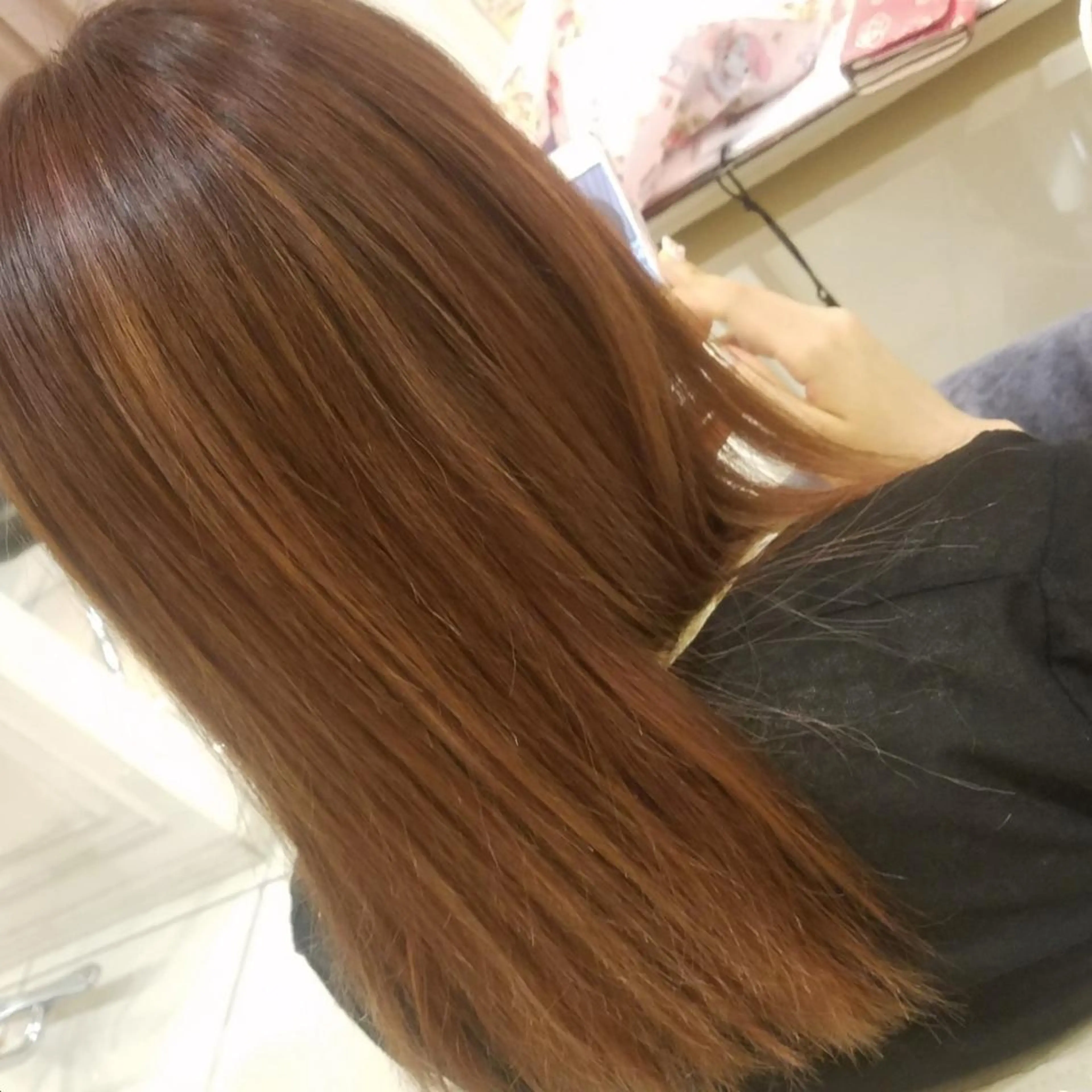 ミディアム カラー ブリーチ ハイライトカラー ラベンダーカラー ラベンダーピンク ピンクカラー なかむら まいのヘアスタイル