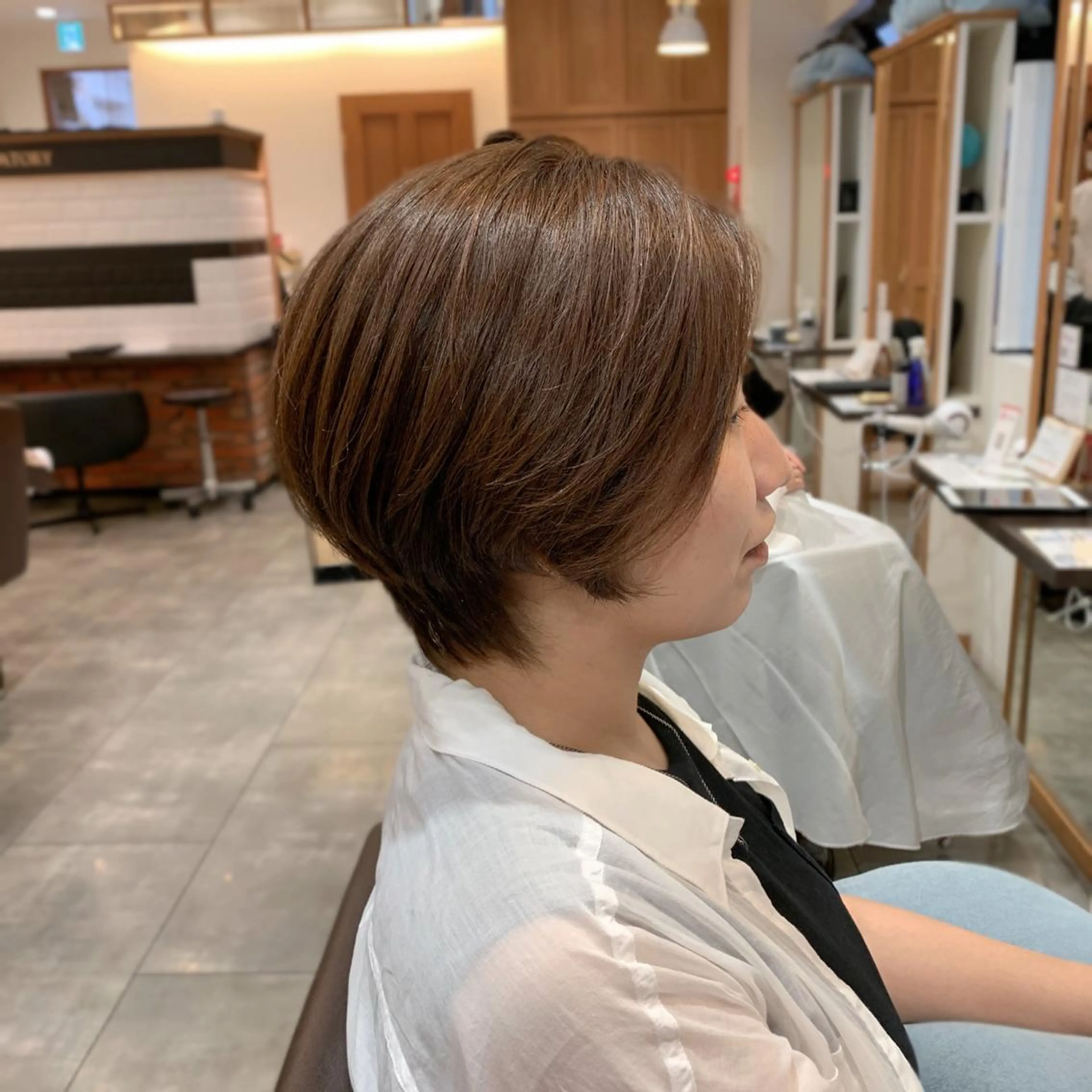 ショート カラー カット ヘアカラー トリートメント 中村 研介のヘアスタイル