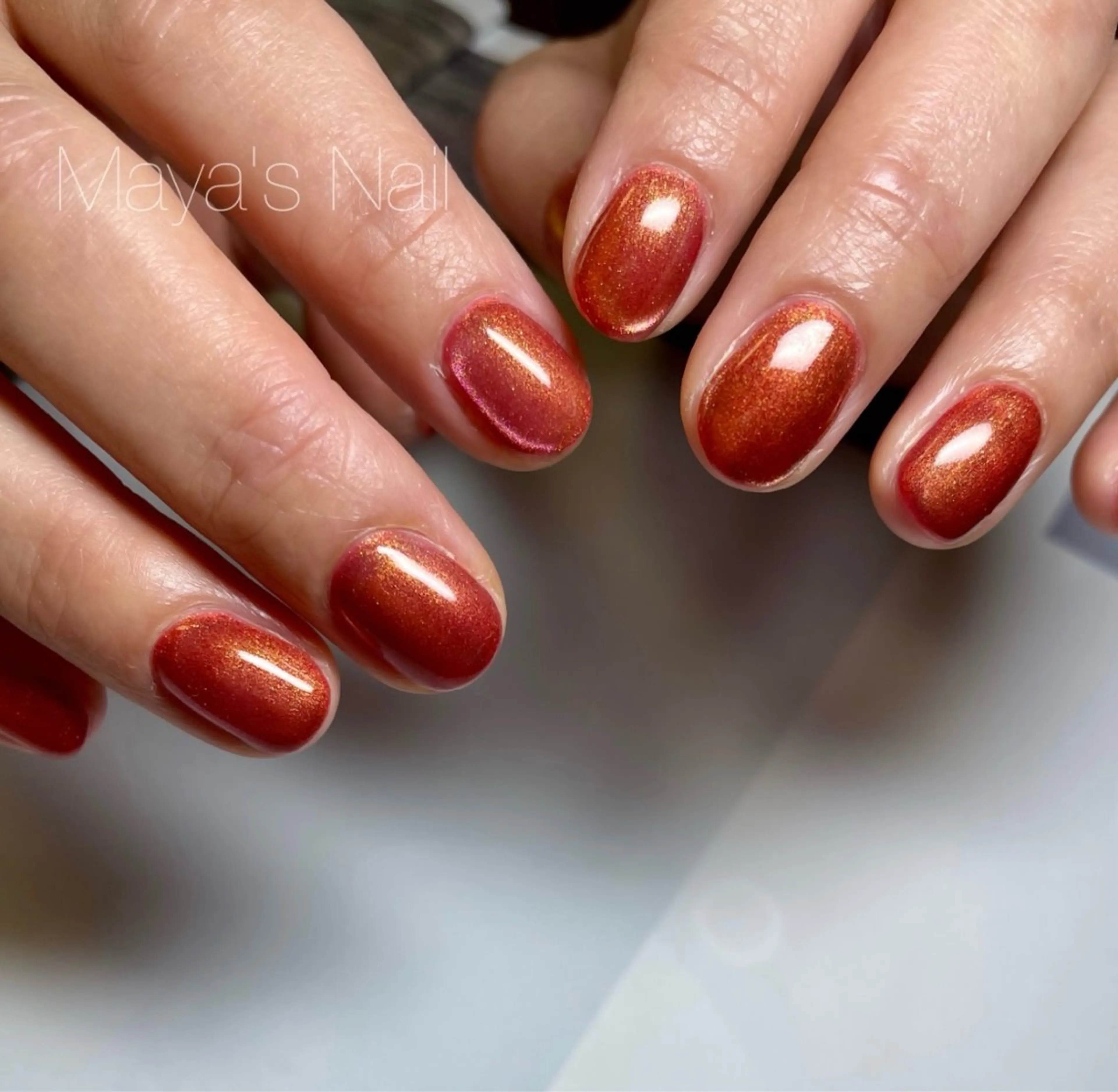 ネイル マグネットネイル マグネットワンカラー ワンカラーネイル Maya Privateのネイルデザイン