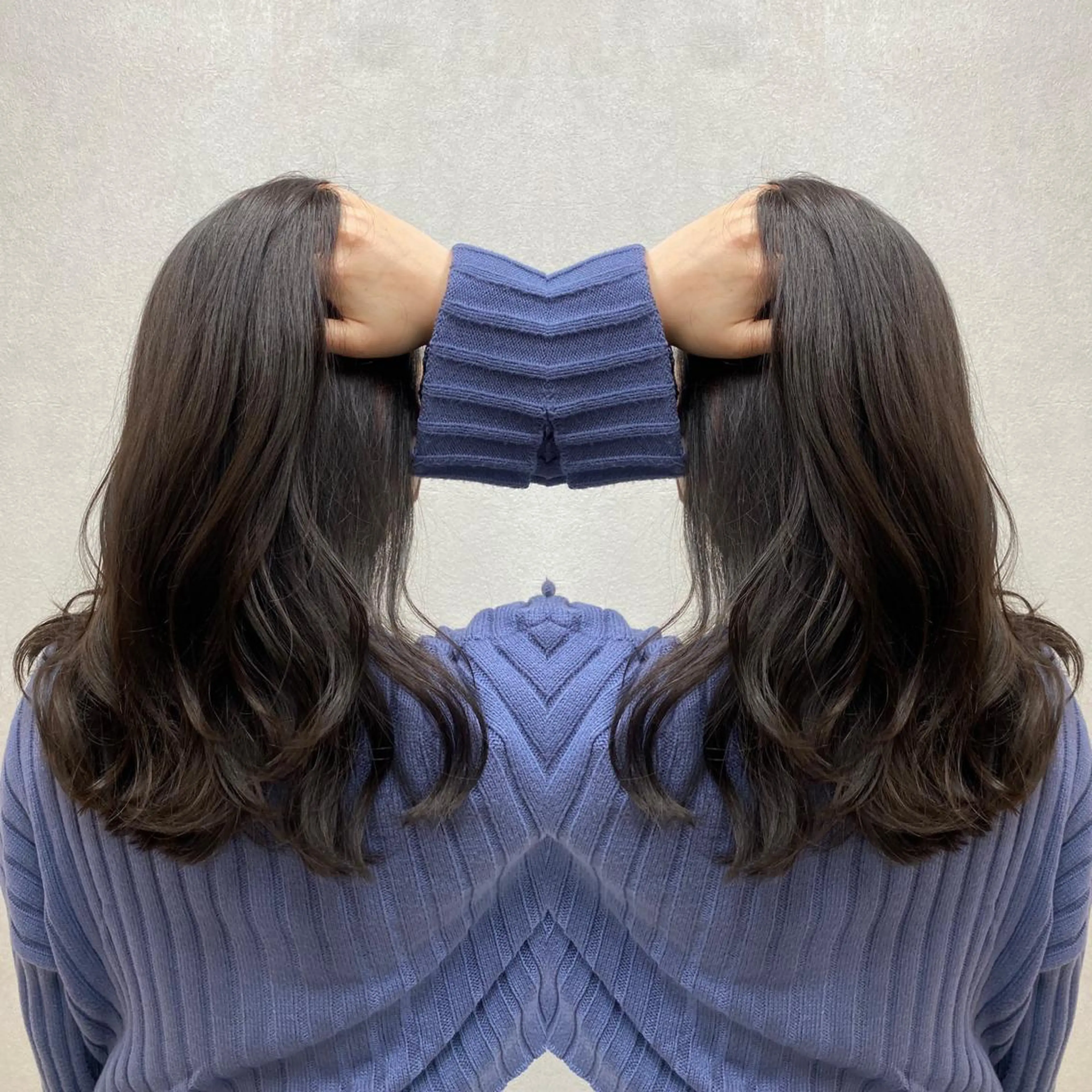 ロング カラー カット トリートメント tocca 💜石田愛結💜のヘアスタイル