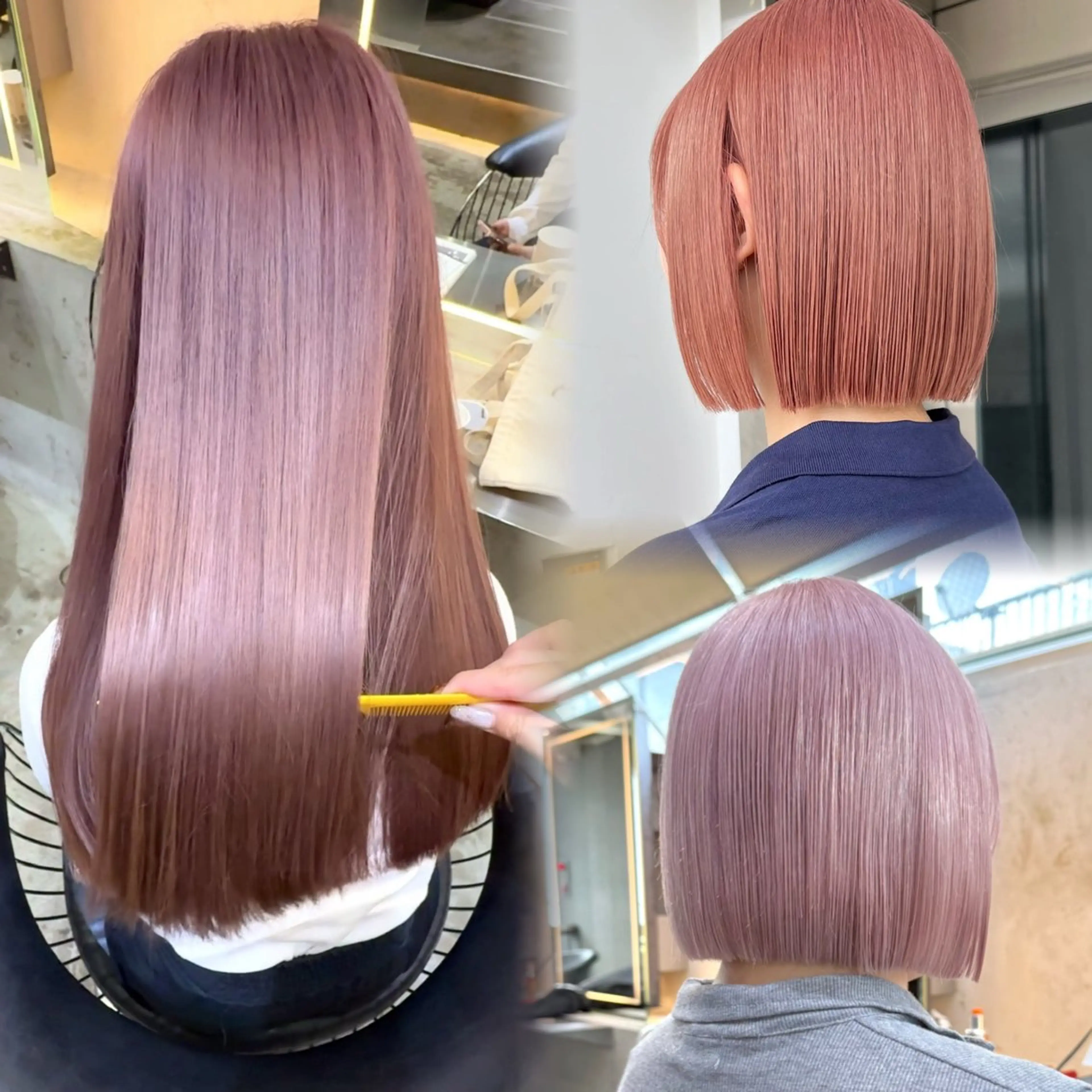 カラー カット ヘアカラー トリートメント 髪質改善/ボブ/ ハイトーン❣️yuiのヘアスタイル