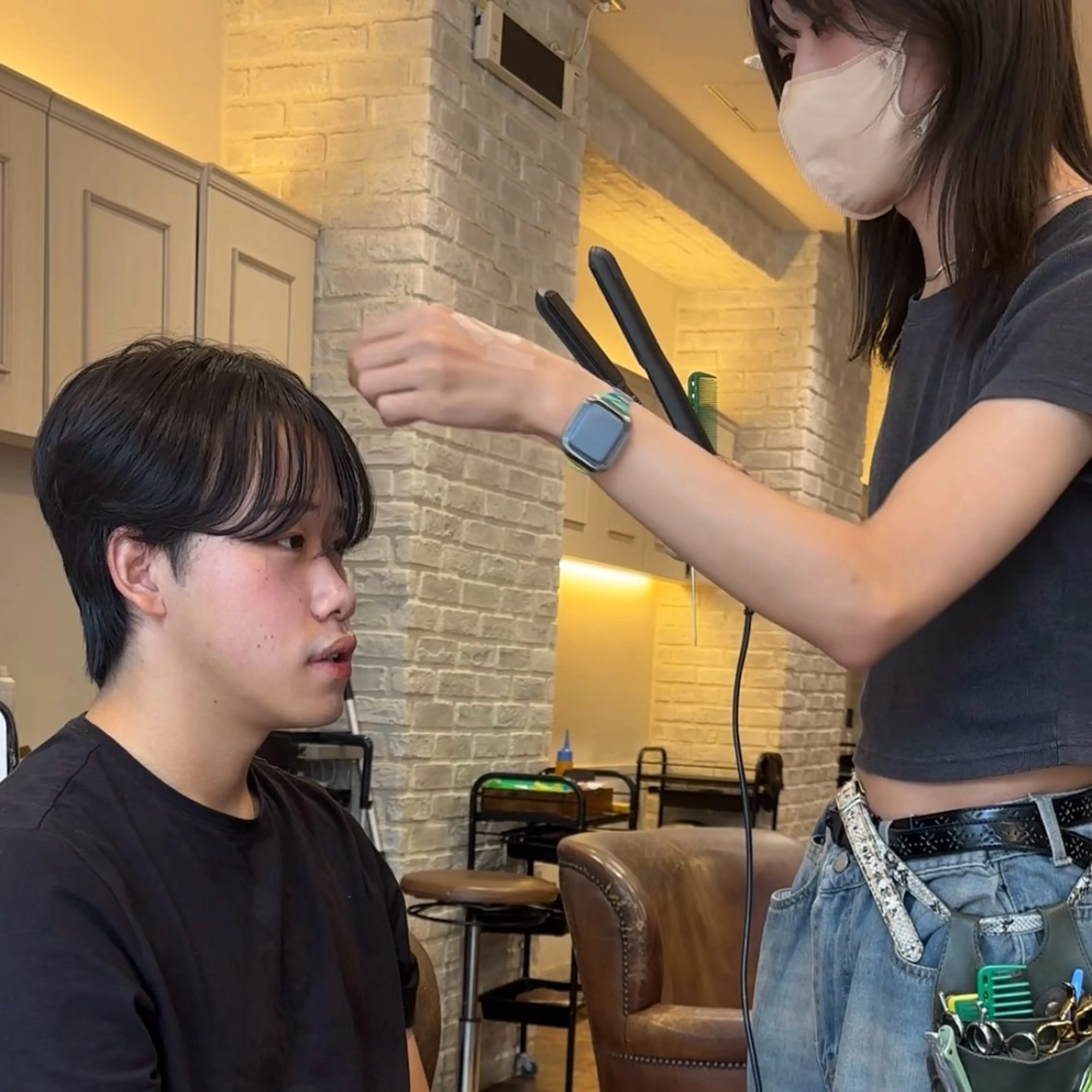 メンズカット ➕ メンズメイクの写真