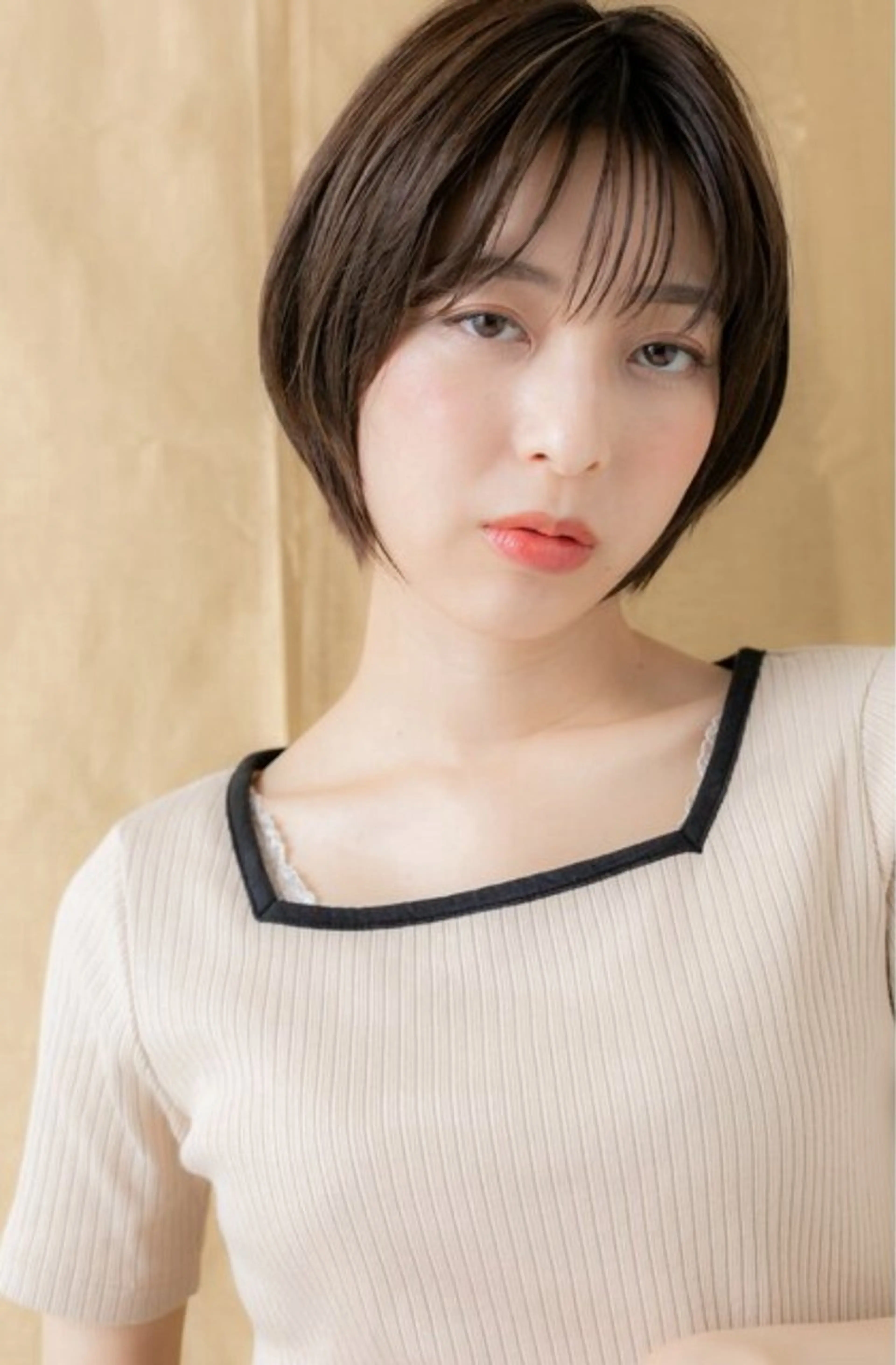 ショート カット くびれ&切りっぱボブ 得意👍佐藤歩のヘアスタイル