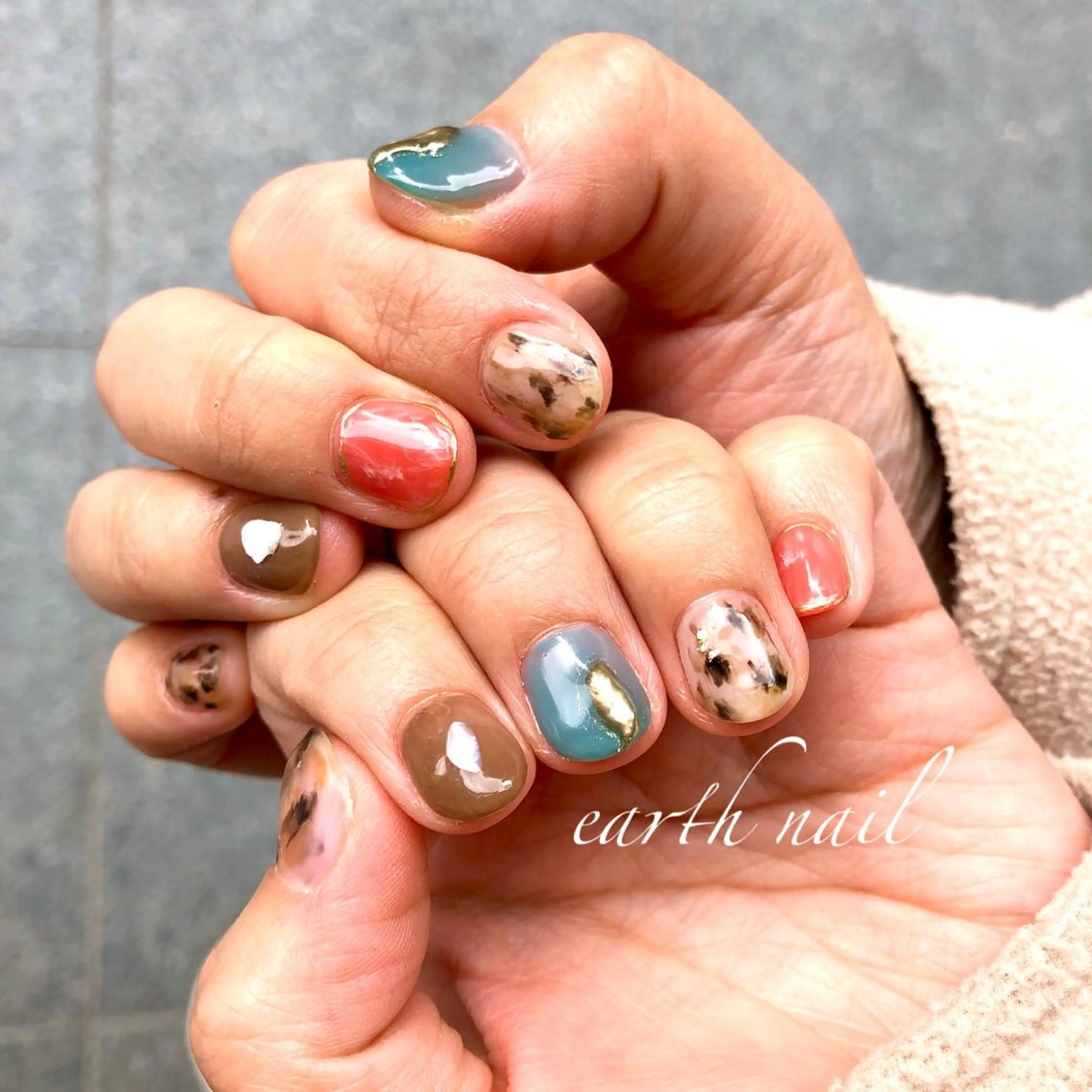 ネイル ハンドネイル 🧁🥕 asukaのネイルデザイン