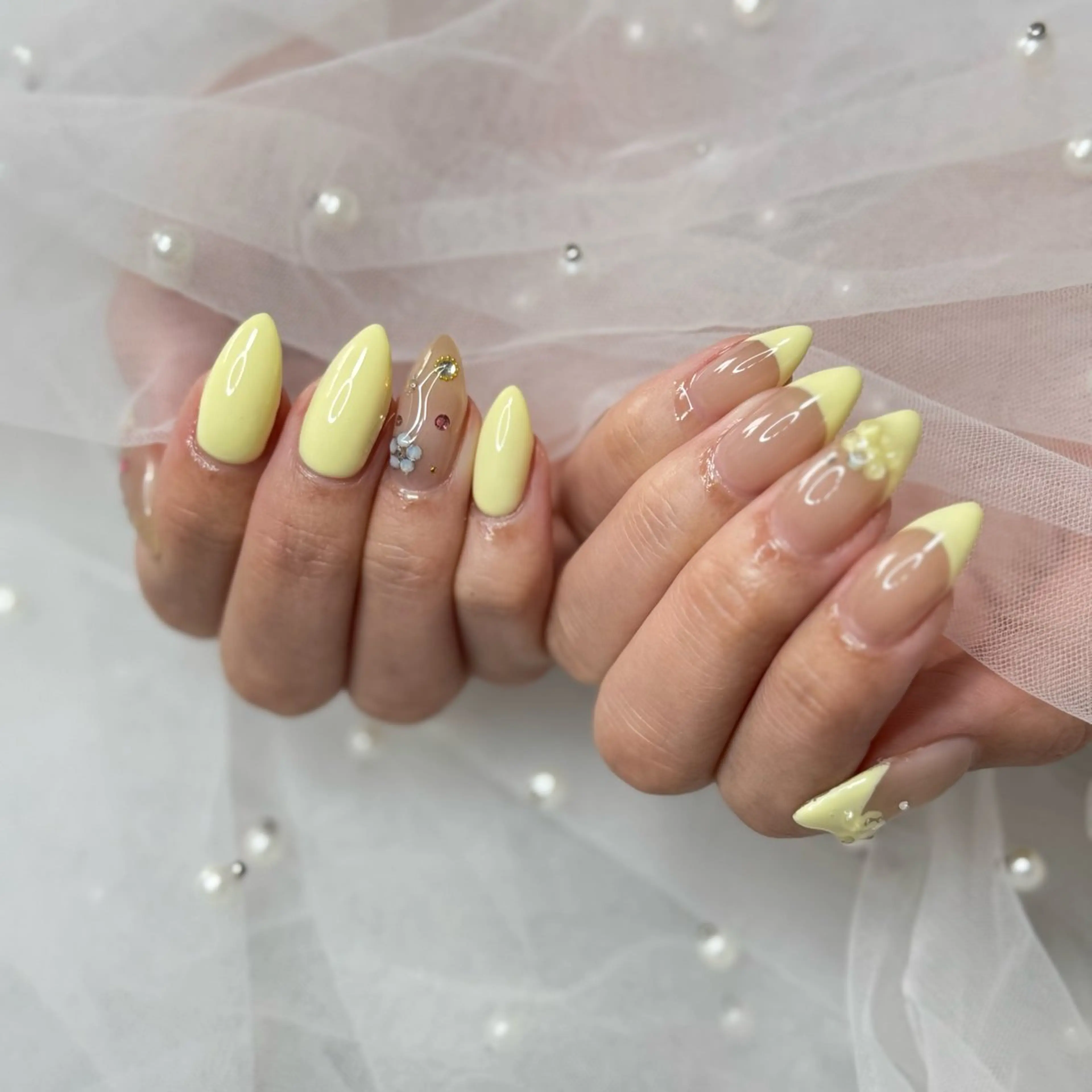 ネイル フレンチネイル パステルネイル 春ネイル ハンドネイル VENa eye＆ nail salonのネイルデザイン