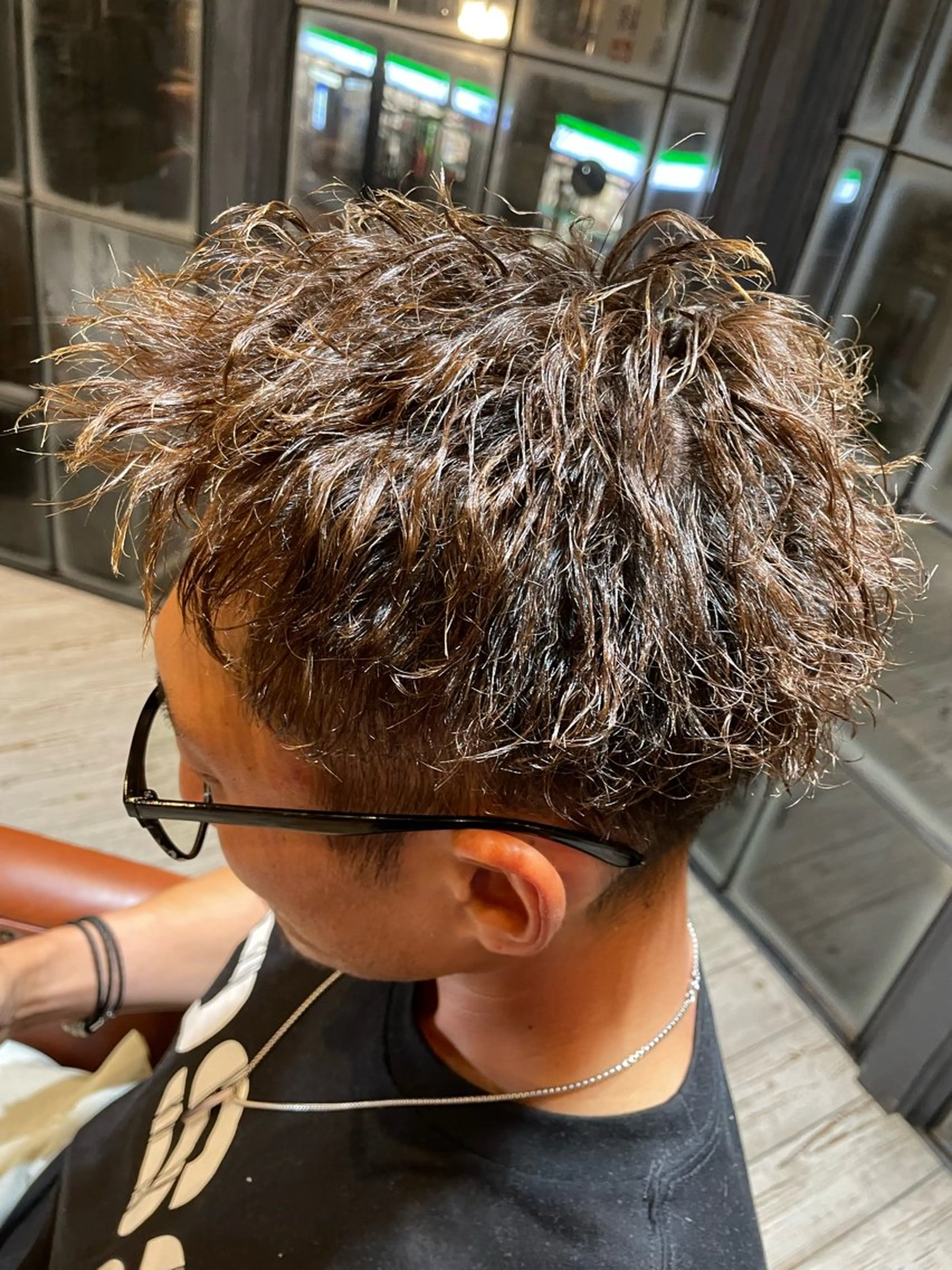 パーマ メンズ カット パーマ メンズカット ボブ/米崎駿也のヘアスタイル