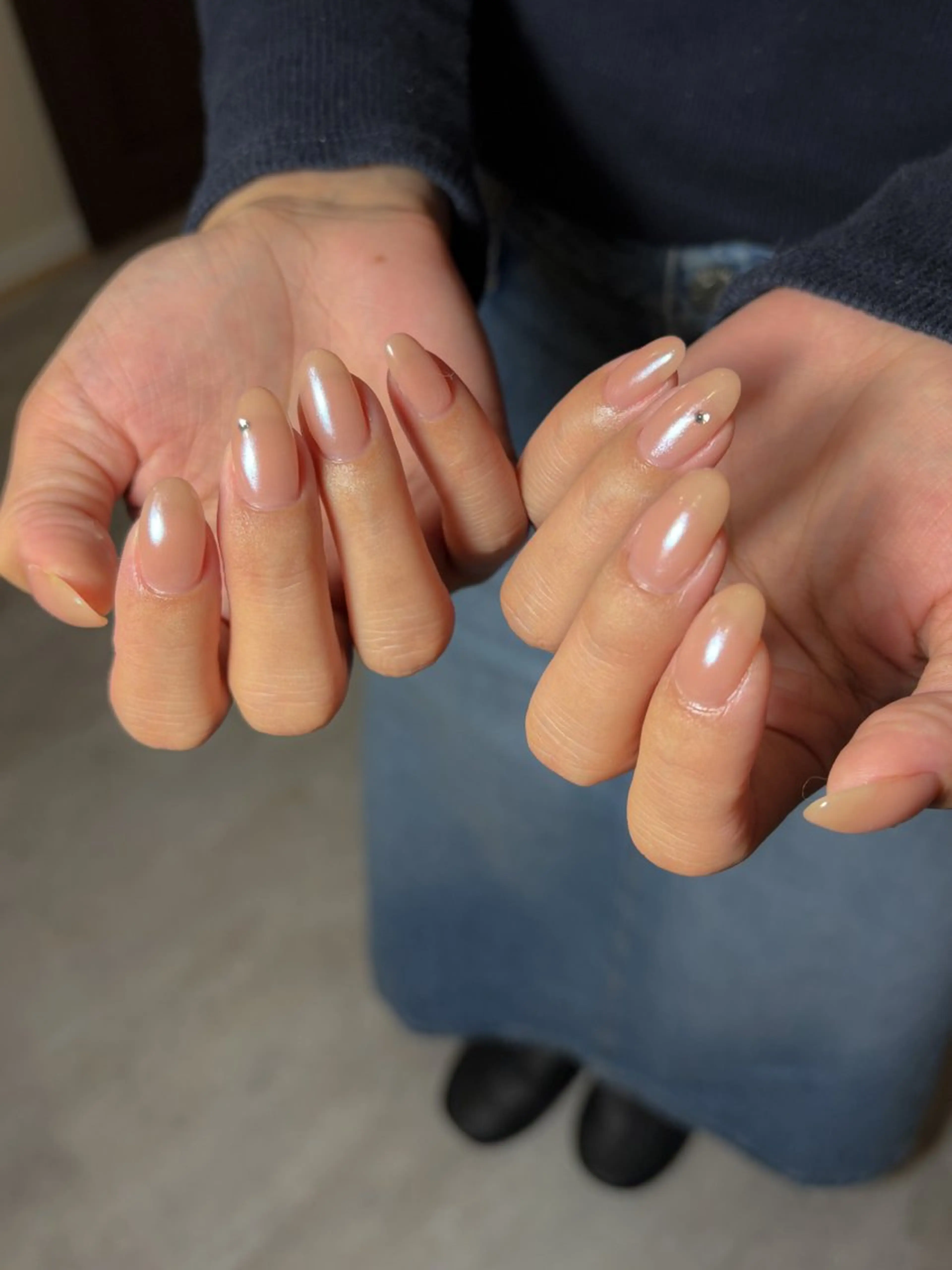 ネイル ストーンネイル ハンドネイル ARUM nail shokoのネイルデザイン