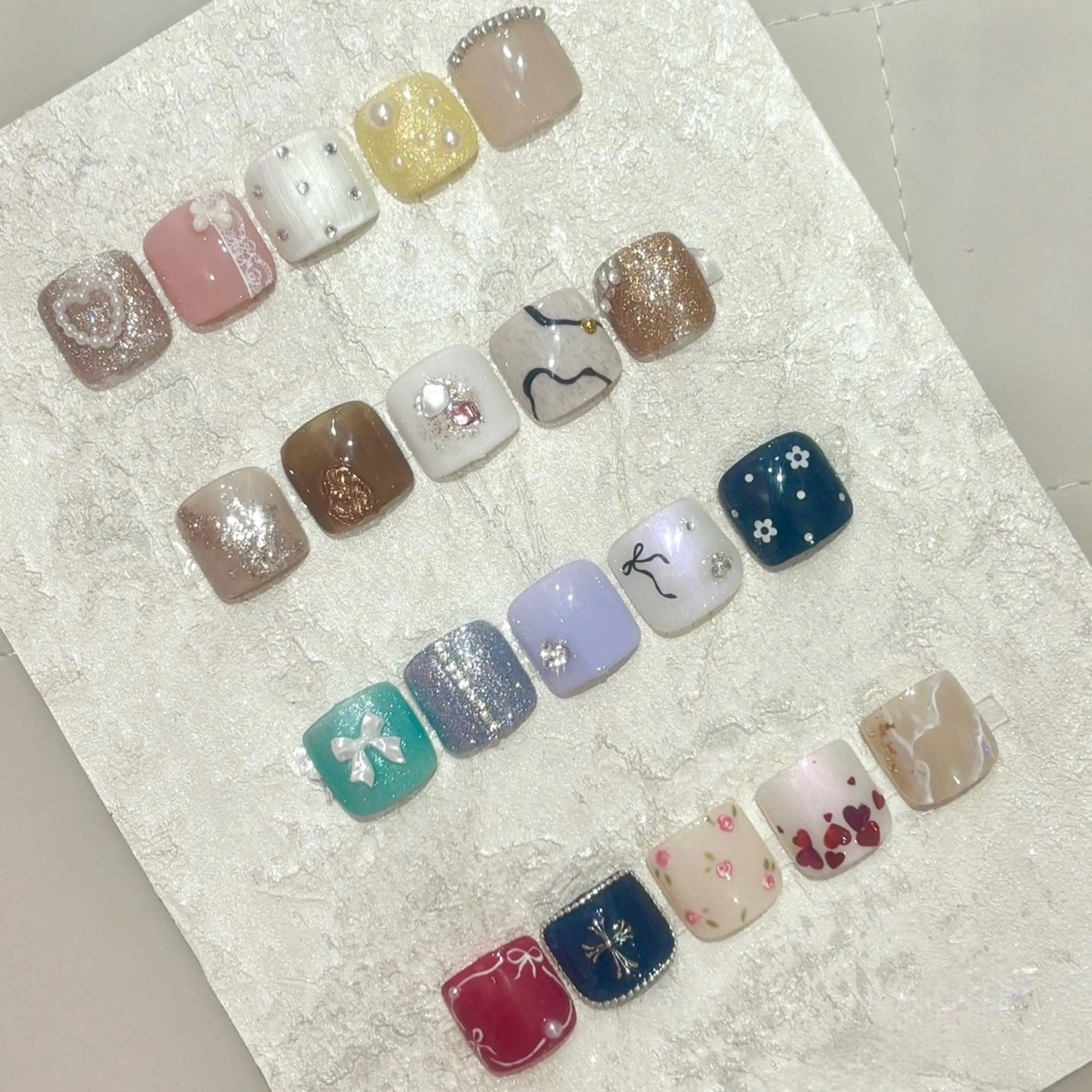 🔰口コミ記入必須【Jr】FOOT⭐️オフなし⭐️親指2本アート(フットバス込み)の写真