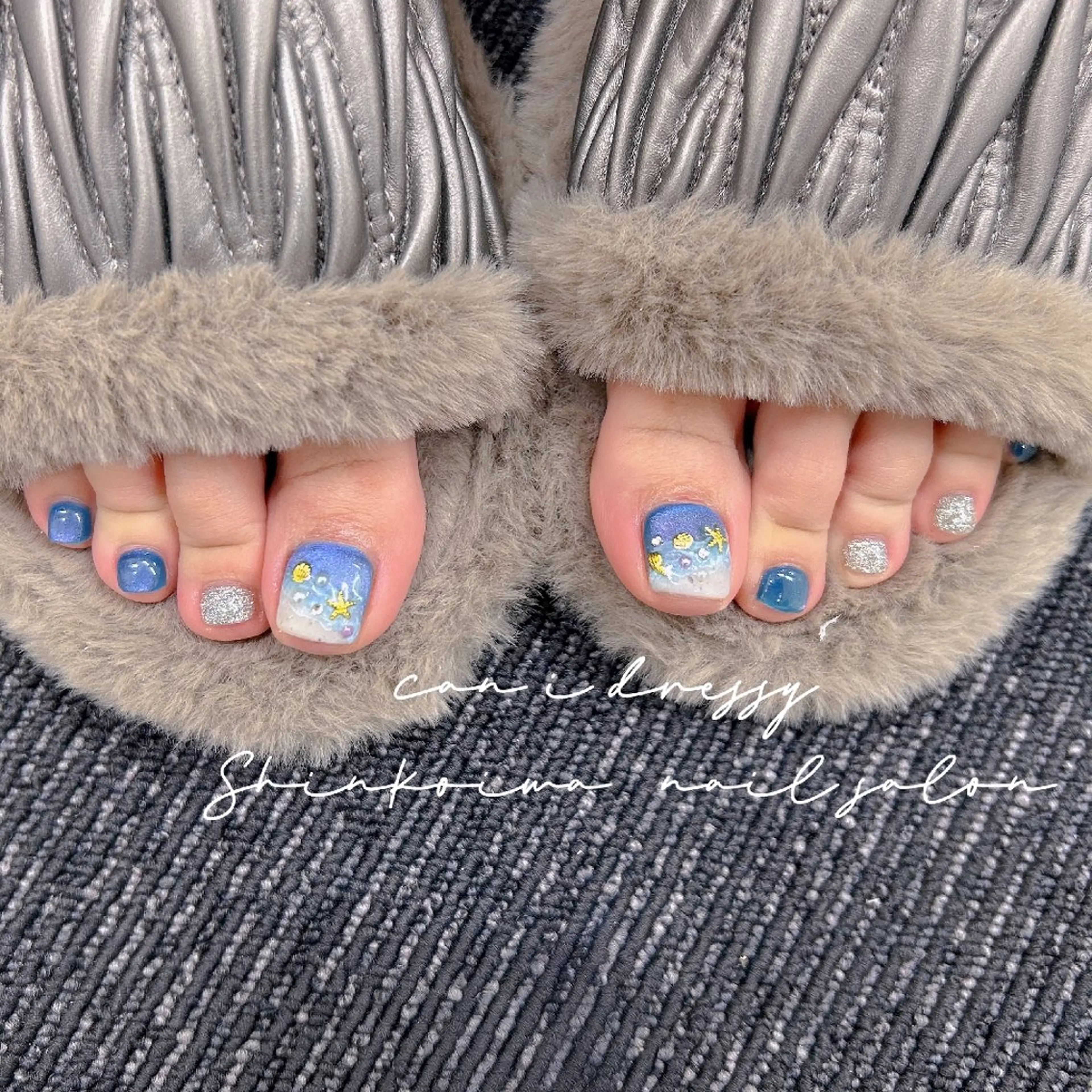 ✨️【Foot】80分アートやり放題🌹フットバス付き+かかと角質除去の写真