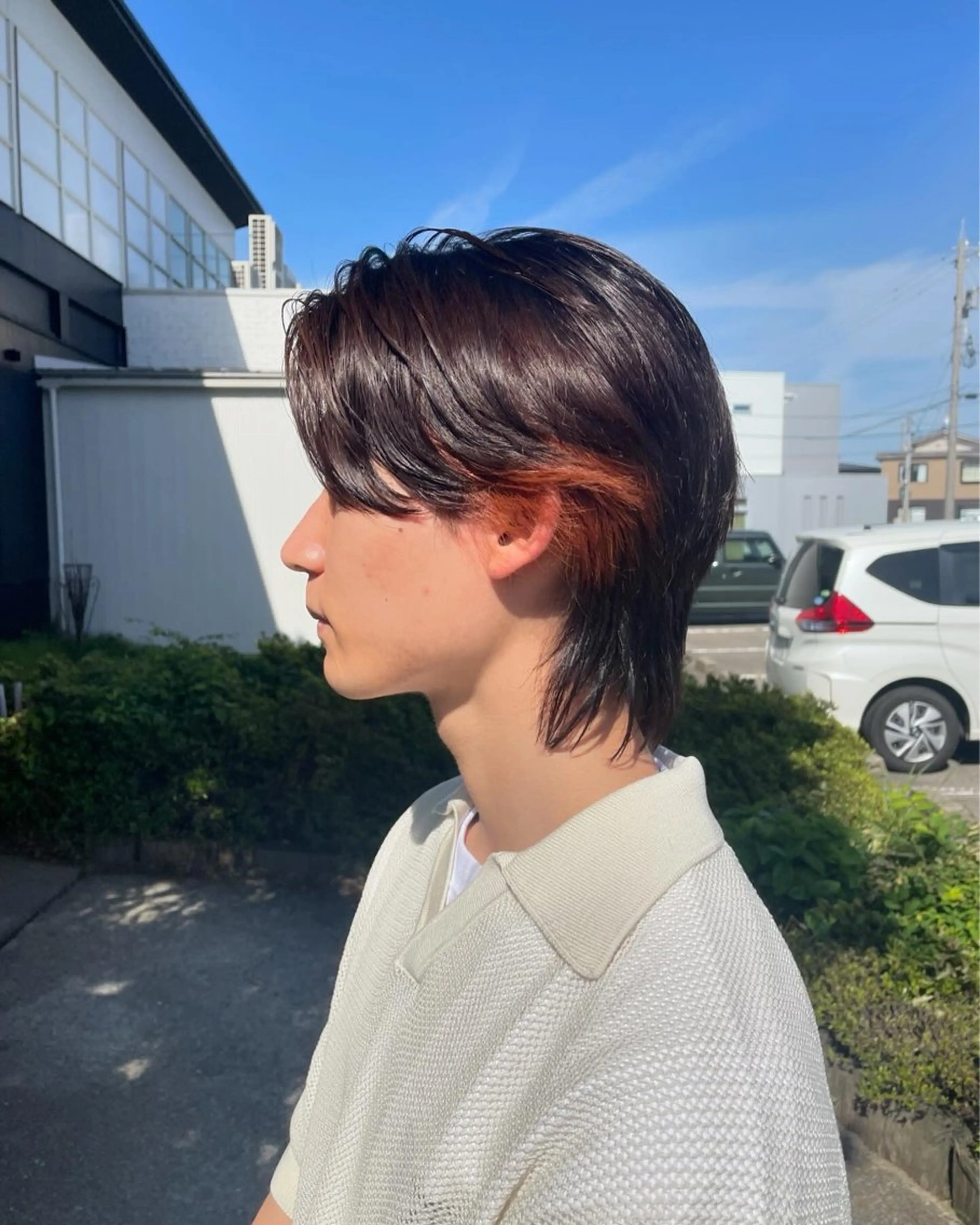 メンズ ヘアカラー テラダ ユウシンのヘアスタイル