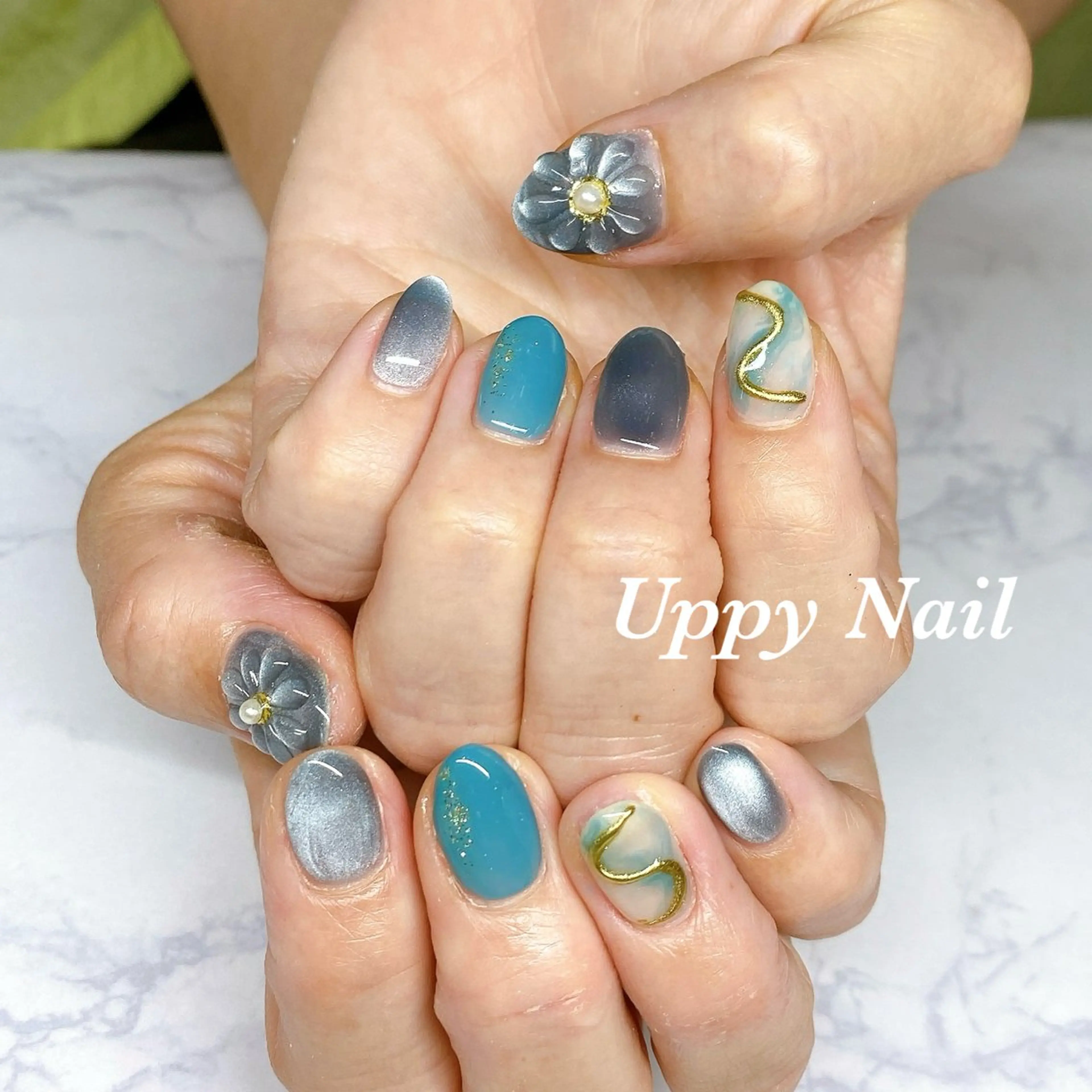 ネイル ぷっくりネイル ハンドネイル Uppy Nail ukyoのネイルデザイン