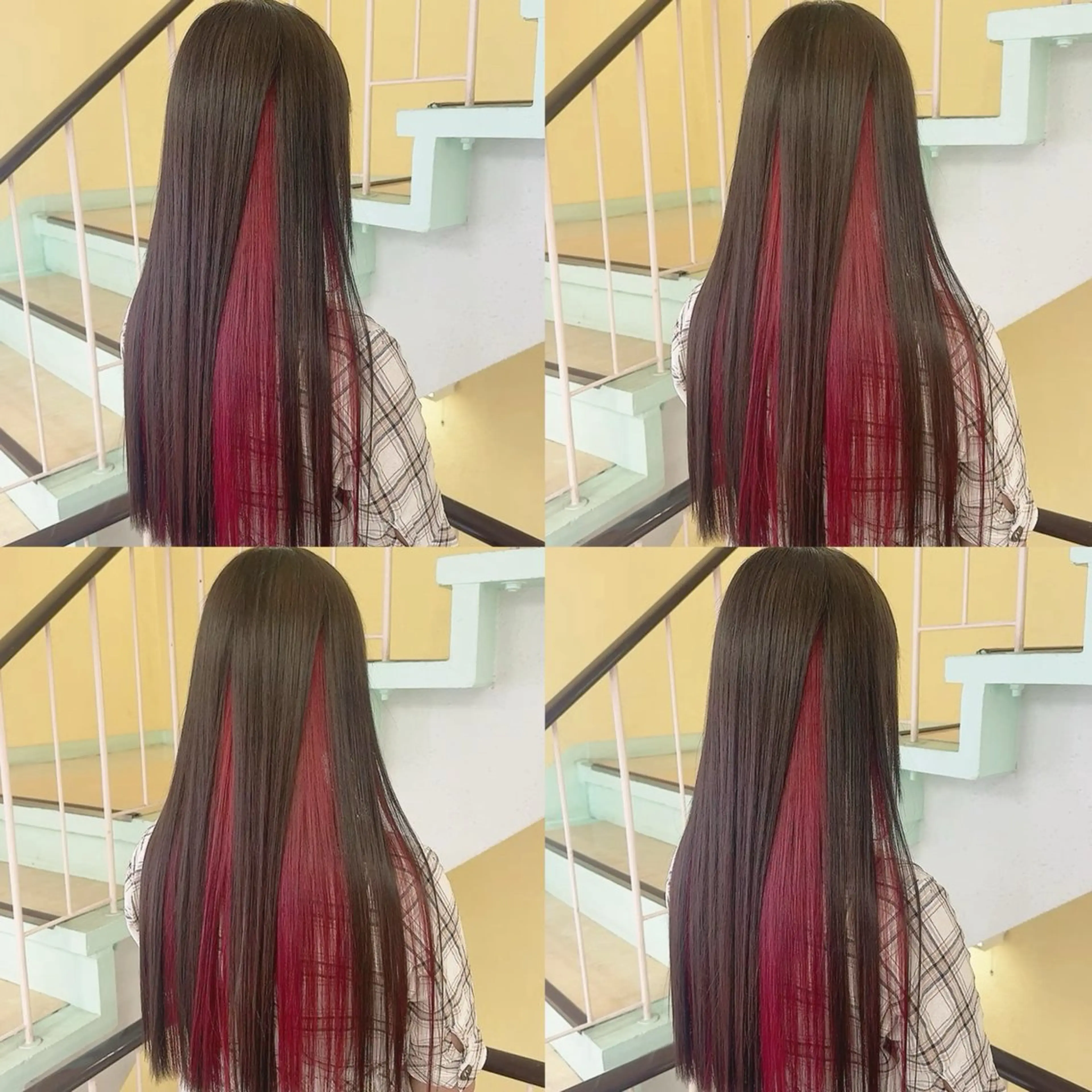 カラー ヘアカラー トリートメント 渋谷:インナーカラー ／🍒エリカ🍒のヘアスタイル