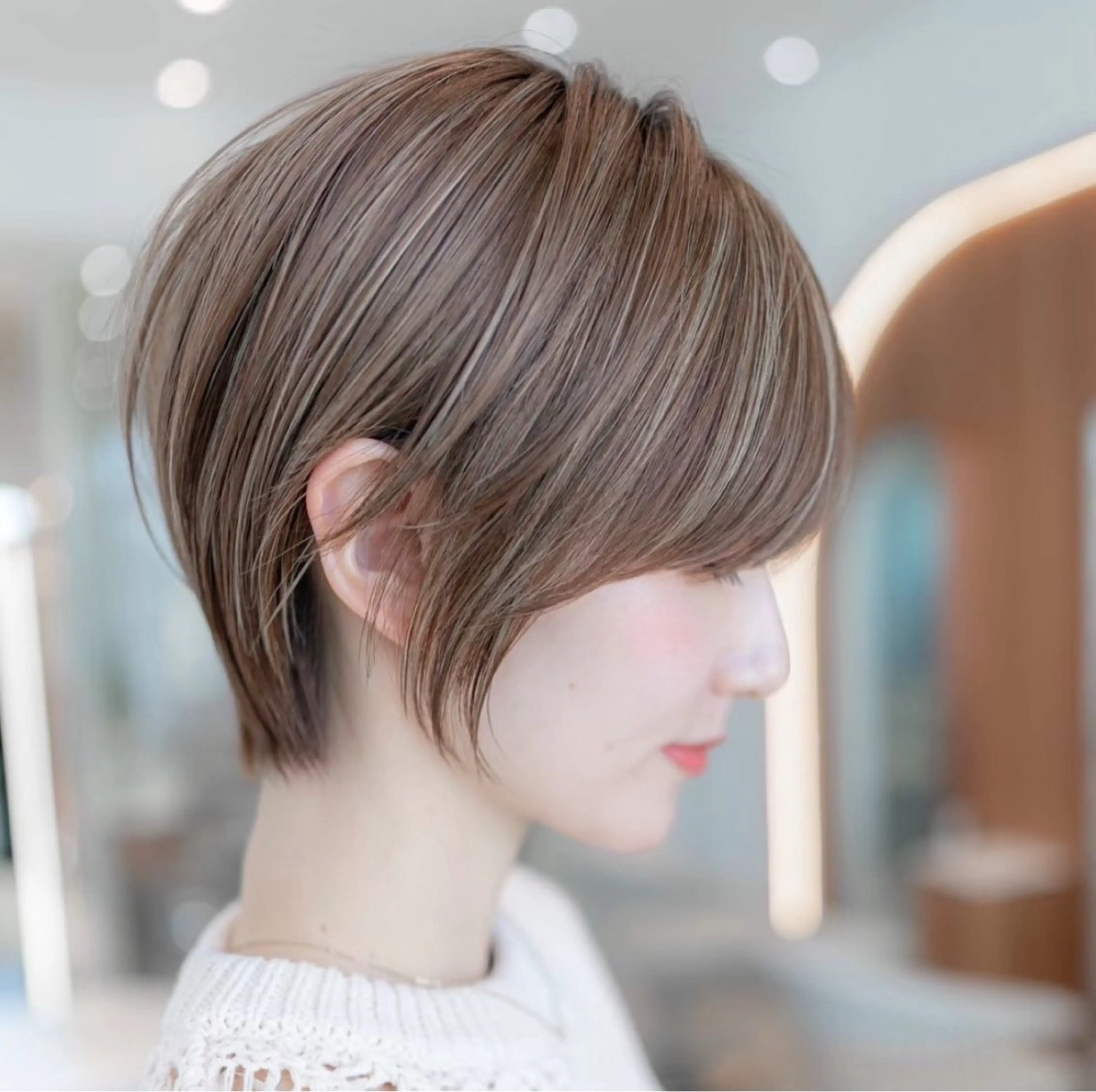 ショート カラー ショートボブ ショートレイヤー ハンサムショート 丸みショート ボブ カット ヘアカラー トリートメント 渋谷ボブ/ショート 特化田中航平のヘアスタイル