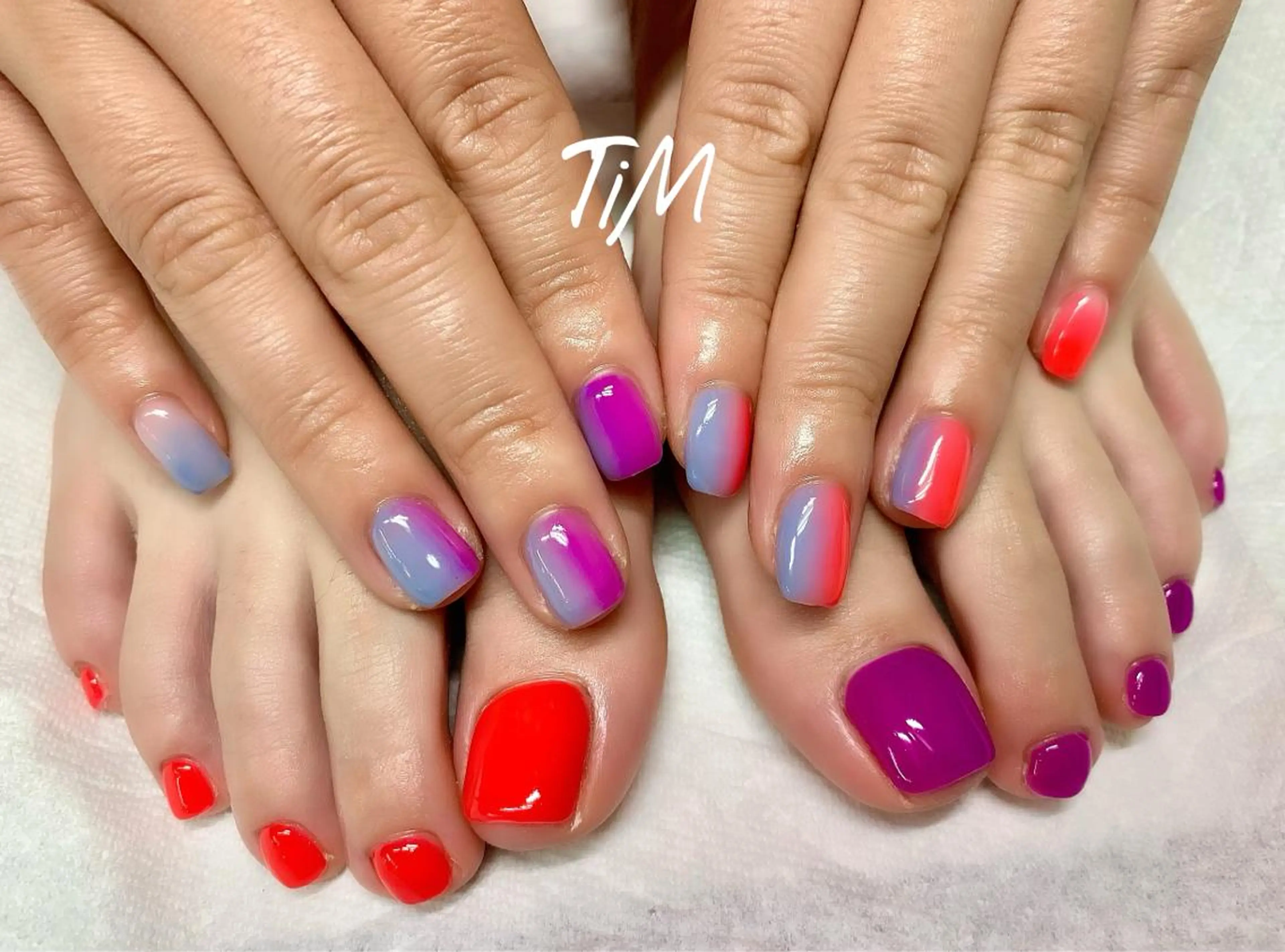 ショート ネイル フットネイル Beauty Studio TiM所属・TiM【ティム】 近鉄八尾店のマツエク・マツパデザイン