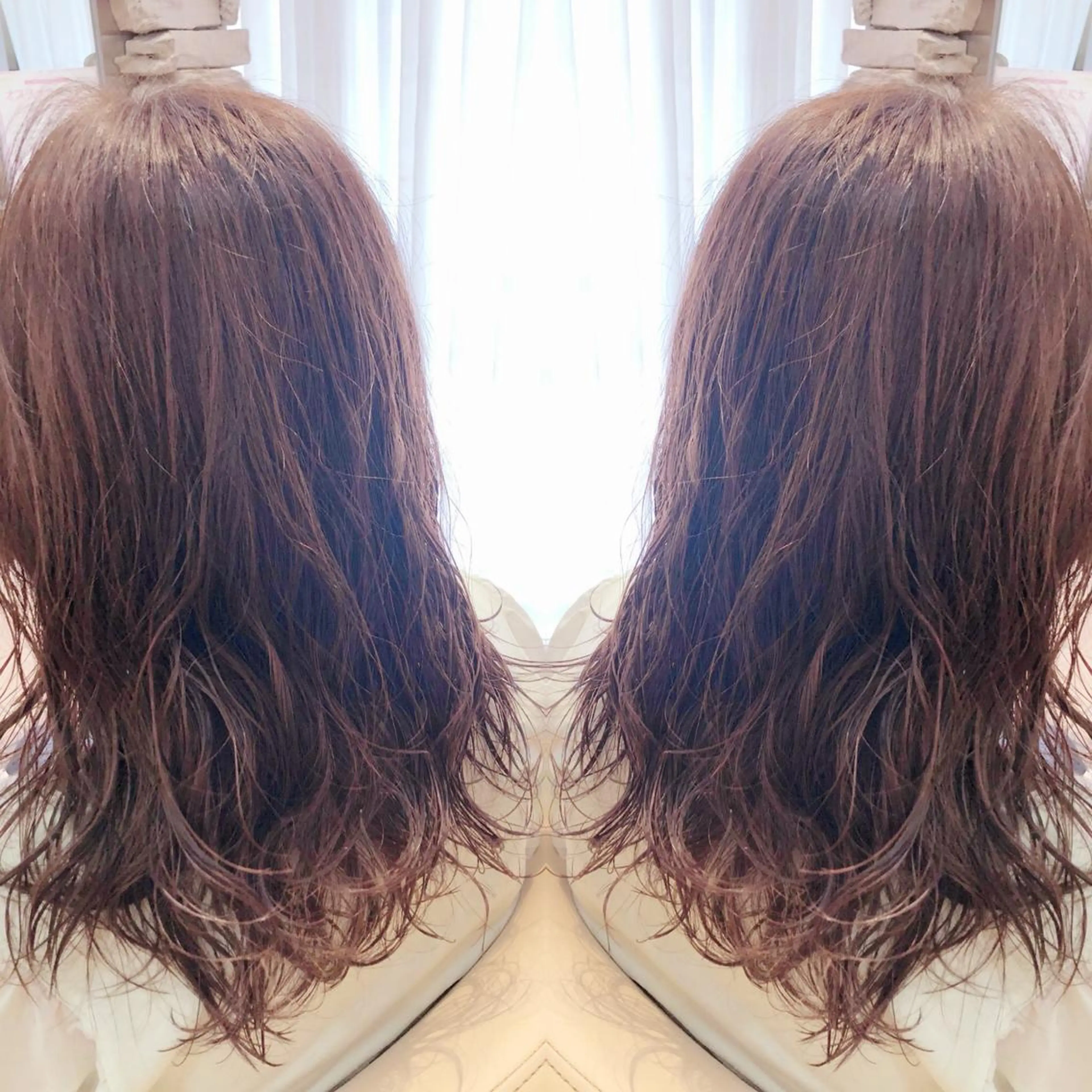 ロング パーマ 地毛風ストレート ⚡️下ノ村柊斗⚡️のヘアスタイル