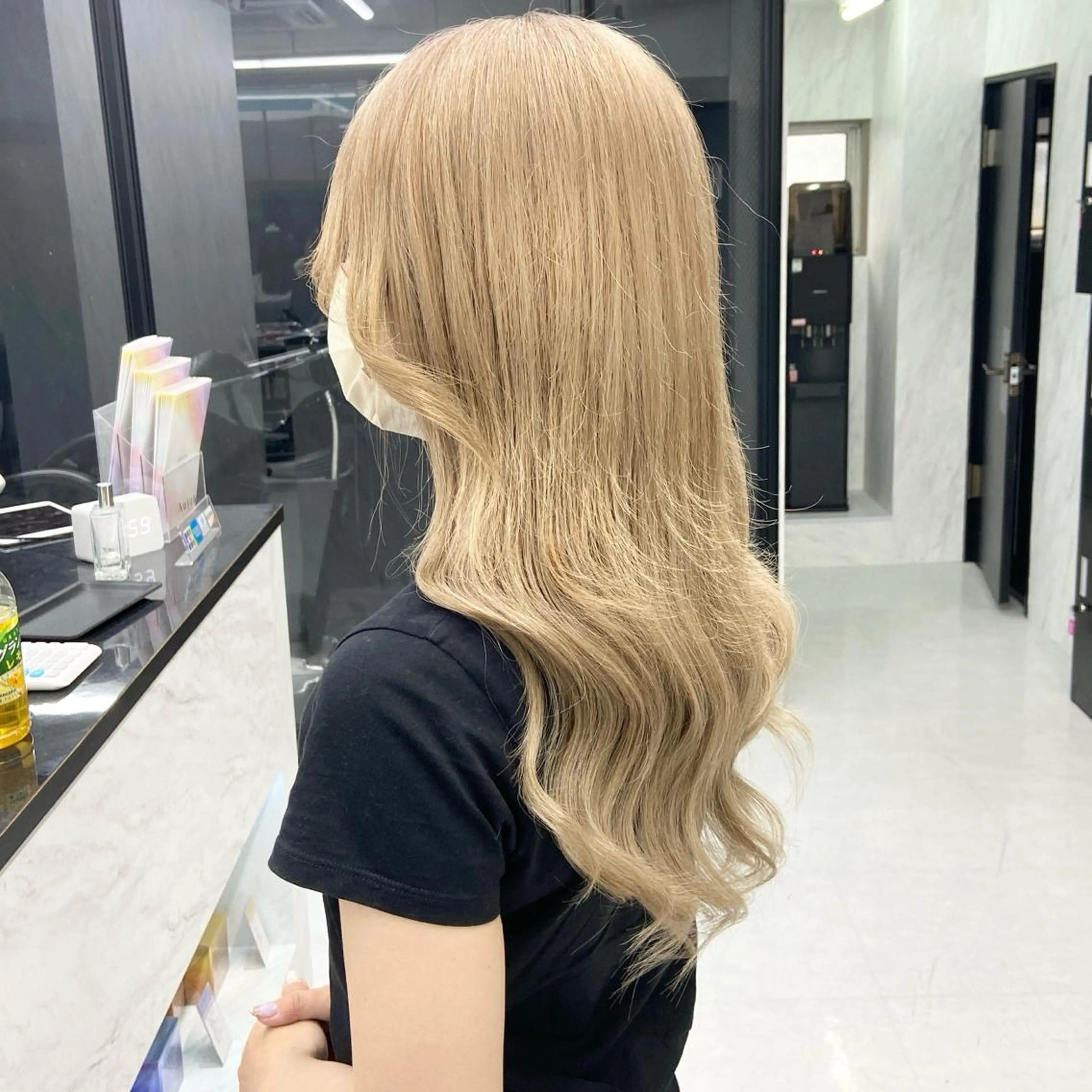 ロング カラー ハイトーンカラー ヘアカラー トリートメント エクステ ミルボンAujua認定サロン Ria  OSAKA 梅田所属・メンズ、エクステ特化 Ryuのヘアスタイル