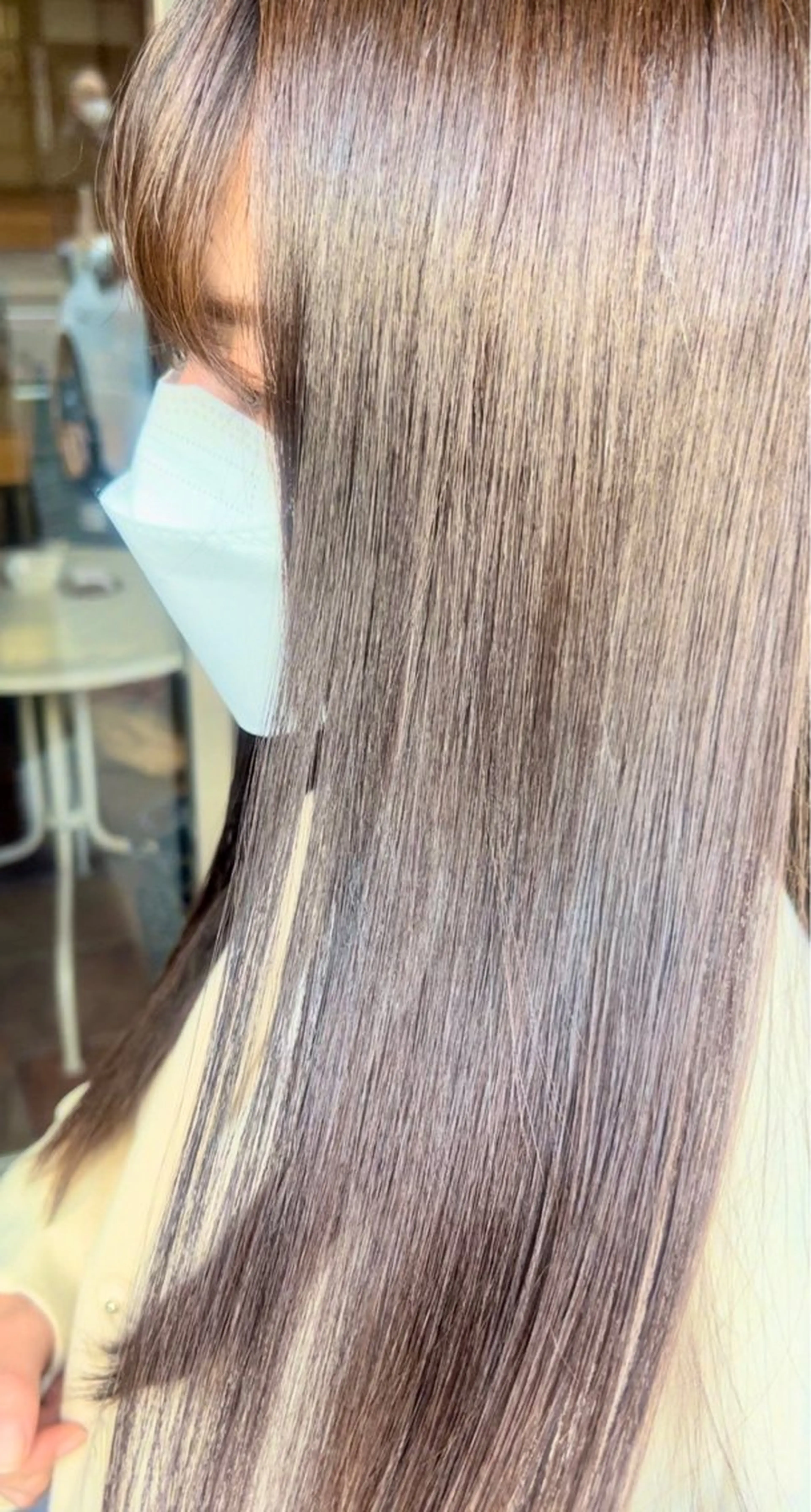 セミロング カット トリートメント Realme  京都四条烏丸ドゥエby  yk所属・🌈脱・パサつき髪 /髪質改善　小塚のヘアスタイル