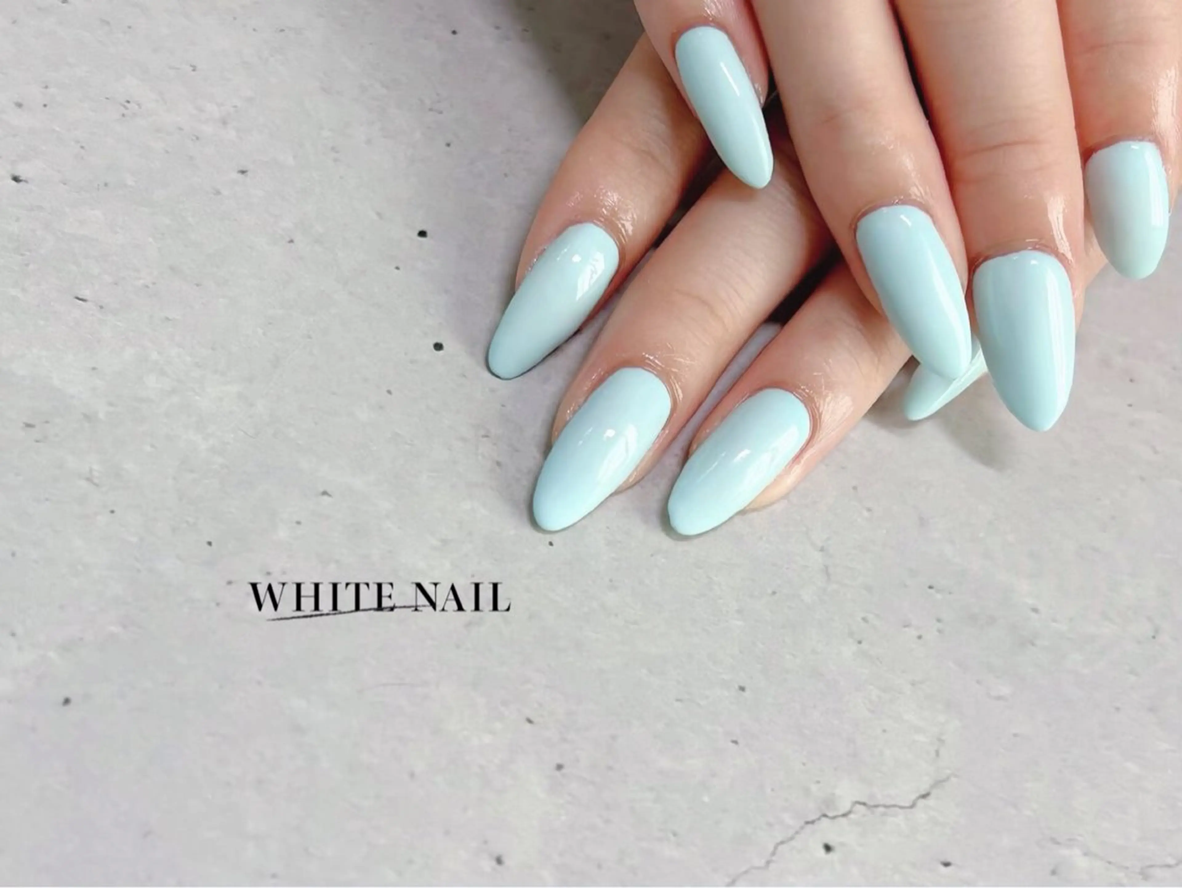 ネイル ワンカラーネイル ハンドネイル WHITE NAIL ホワイトネイルのネイルデザイン
