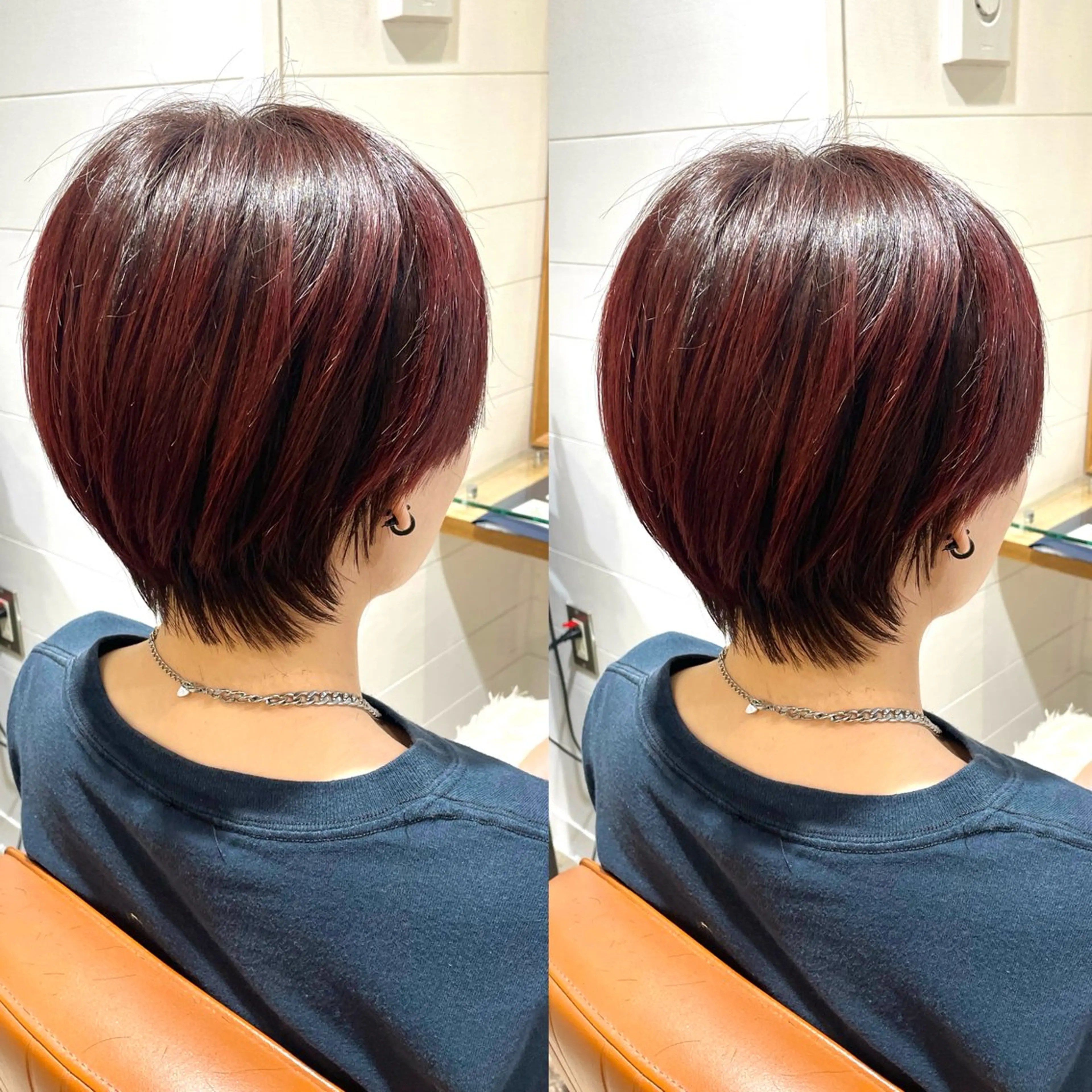 ショート カラー ヘアカラー トリートメント スズキ マリのヘアスタイル