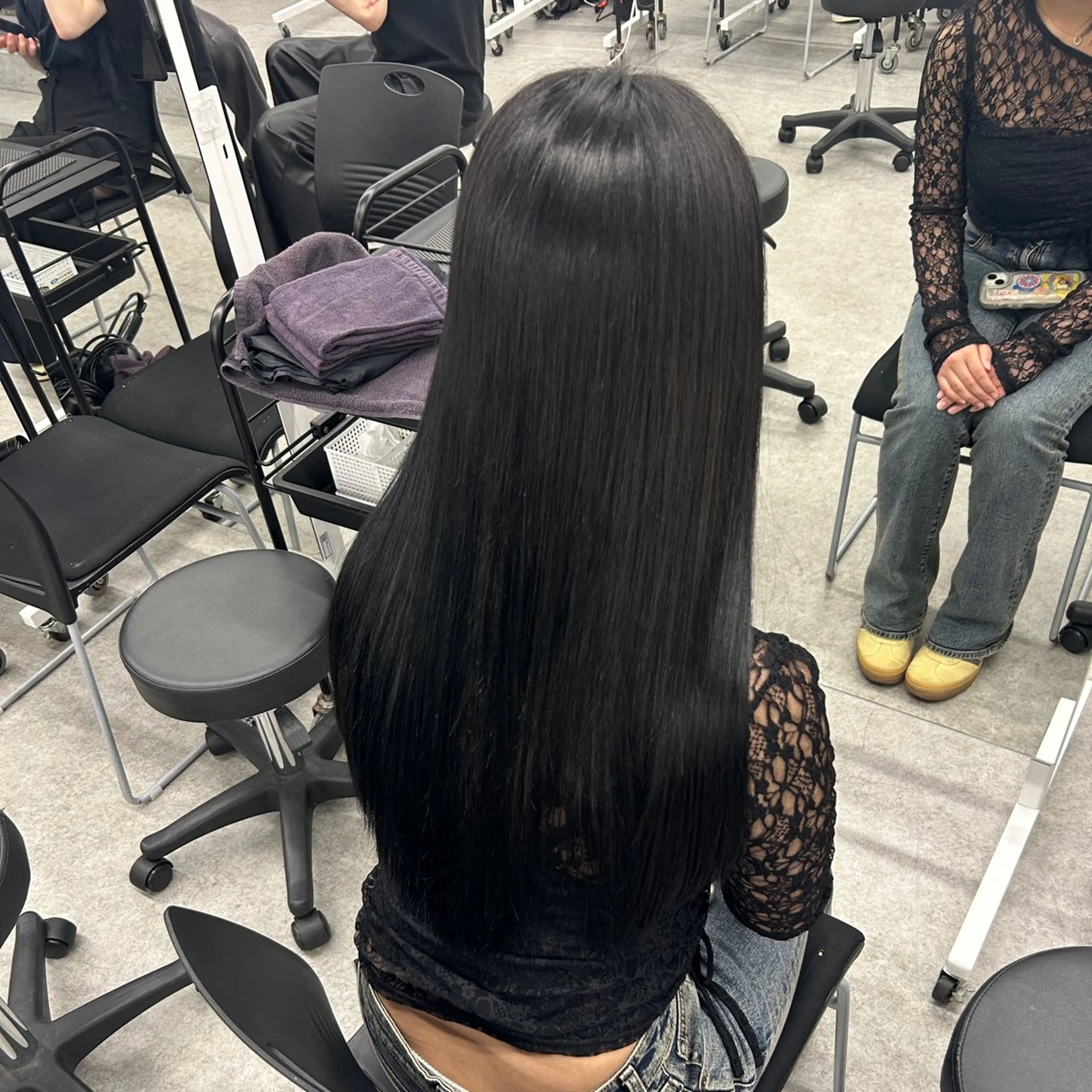 ロング カラー ヘアカラー トリートメント 海外風ブリーチなし 🫒Rion🫒🩶のヘアスタイル