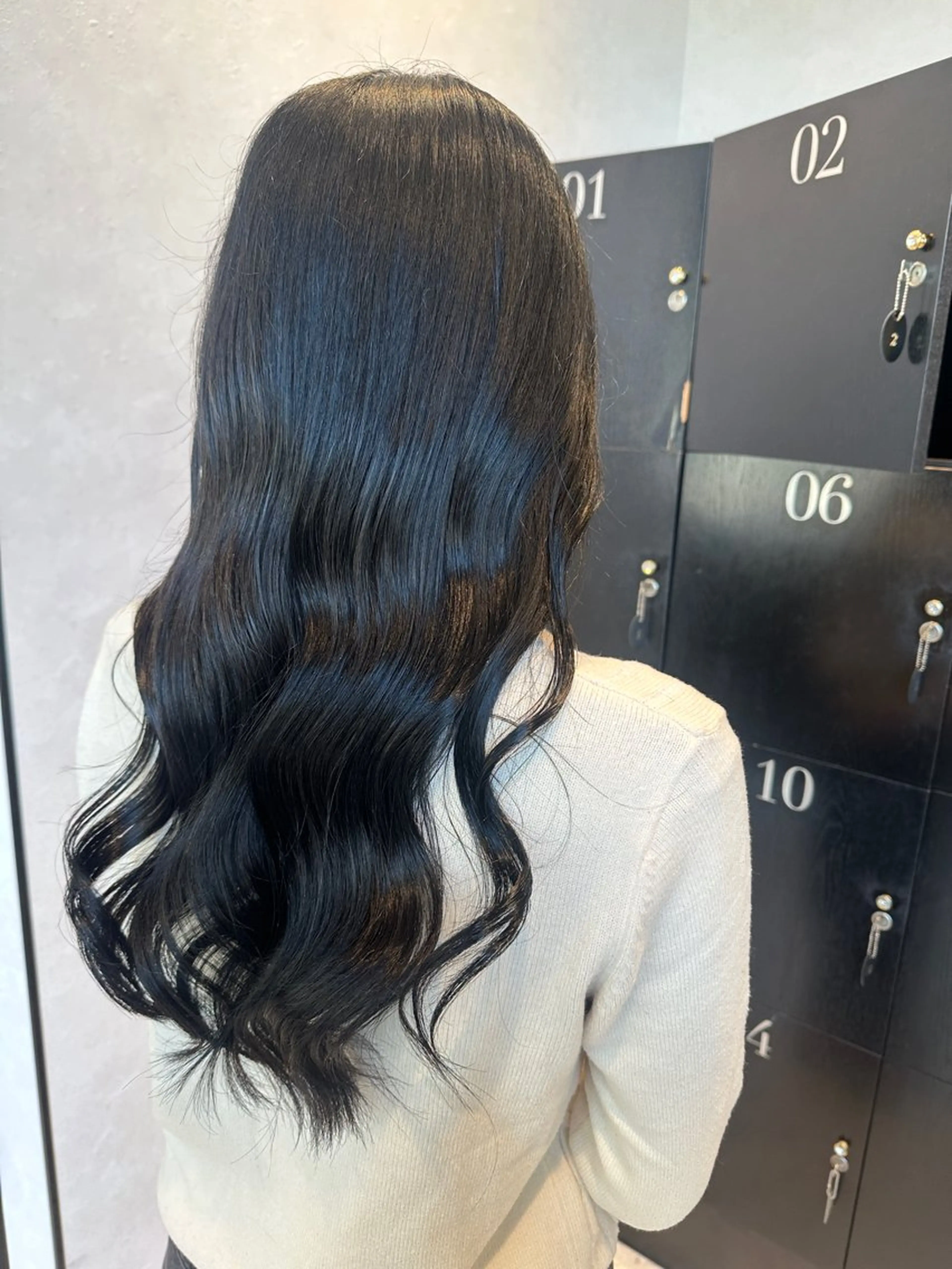 ロング カラー 長谷川 結音のヘアスタイル