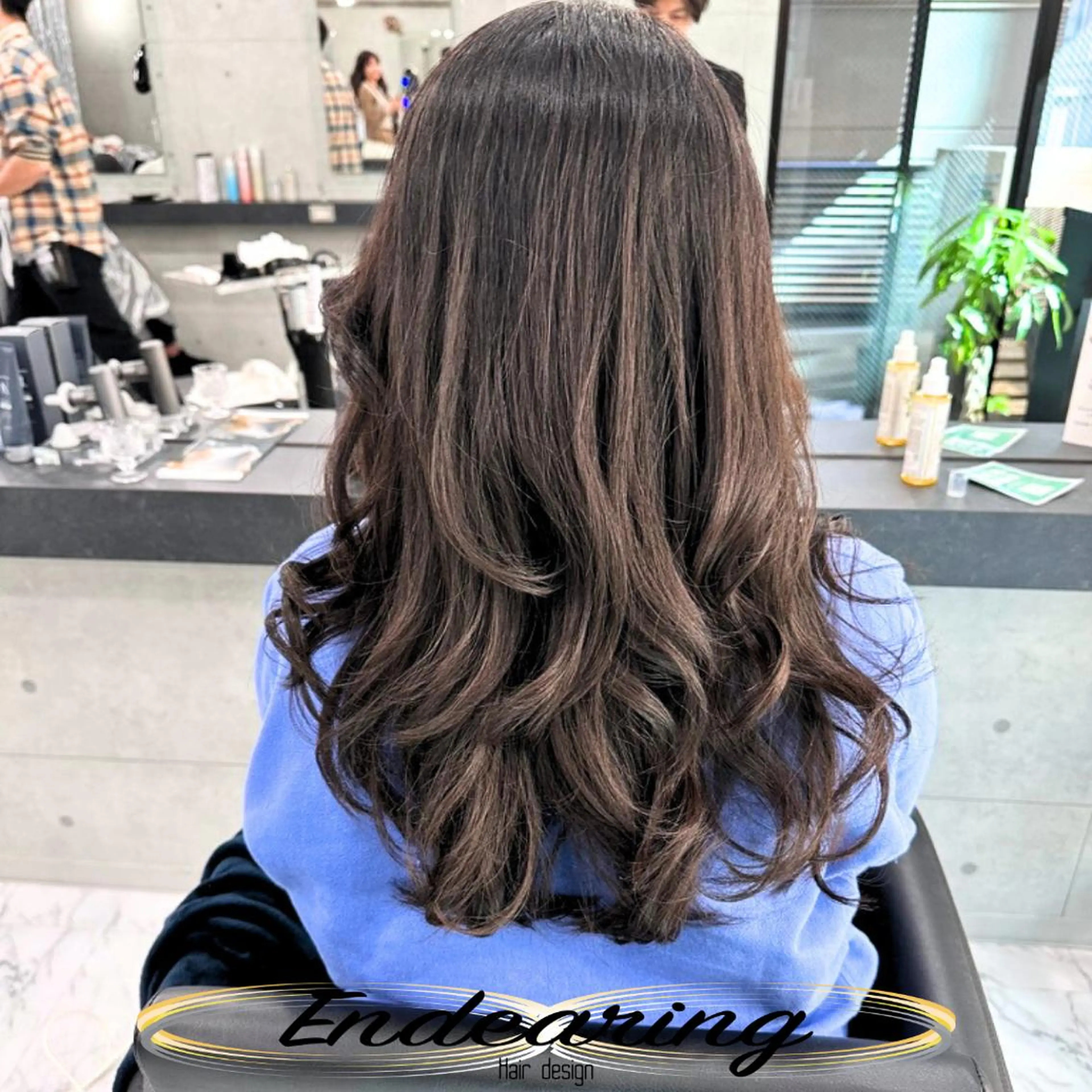 カラー ブラウンカラー 透明感カラー ダークブラウン カット トリートメント Endearing 銀座/レイヤーカットのヘアスタイル