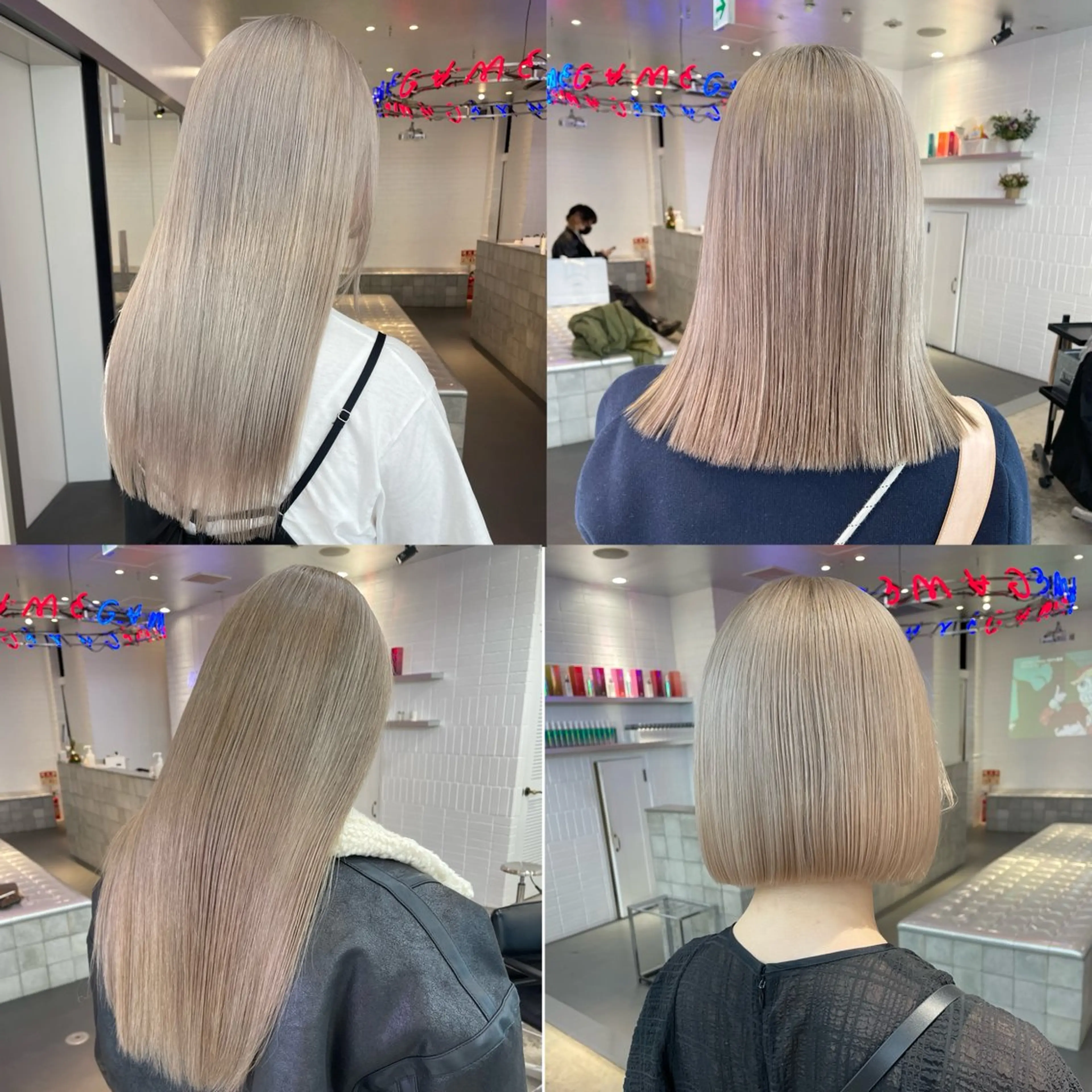 ロング カラー 🩵艶ハイトーン ブリーチ🩵ユウゴのヘアスタイル