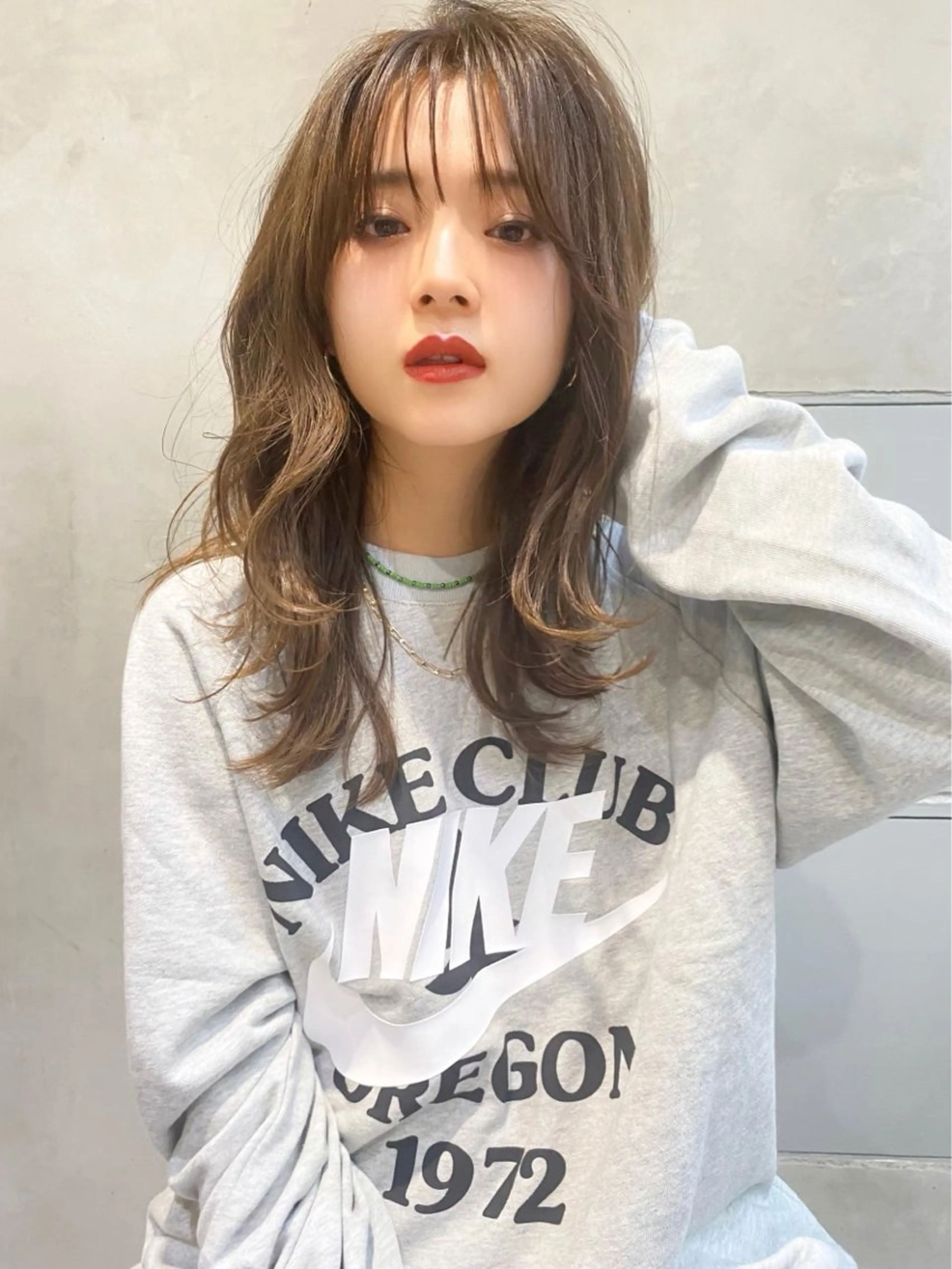 セミロング カラー ヘアアレンジ 透明感カラー イルミナカラー カット ヘアカラー トリートメント 🍀艶髪・透明感🍀 TATSUKIのヘアスタイル