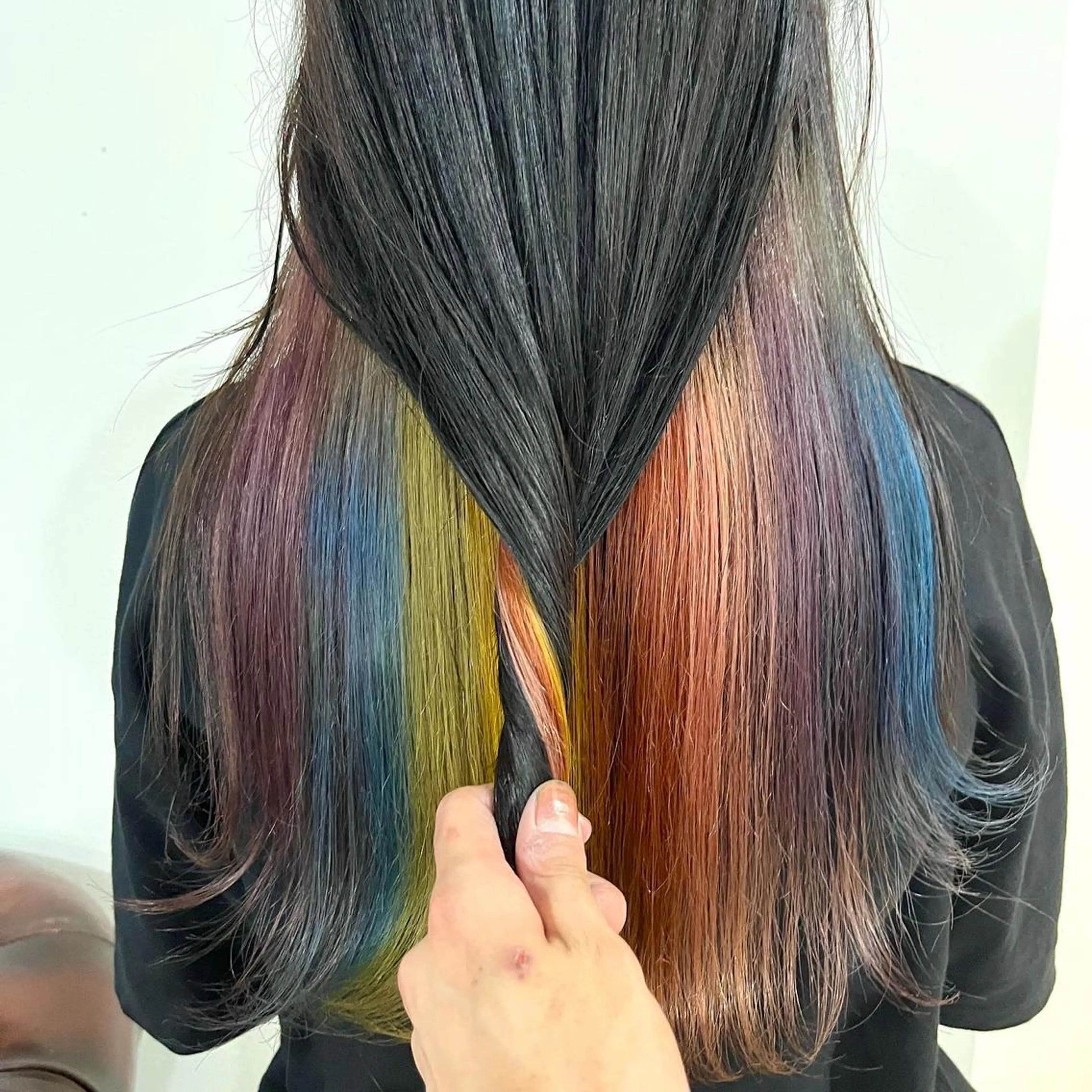 ロング カラー デザインカラー ヘアカラー トリートメント ハイトーン/デザイン カラー/DAICHIのヘアスタイル