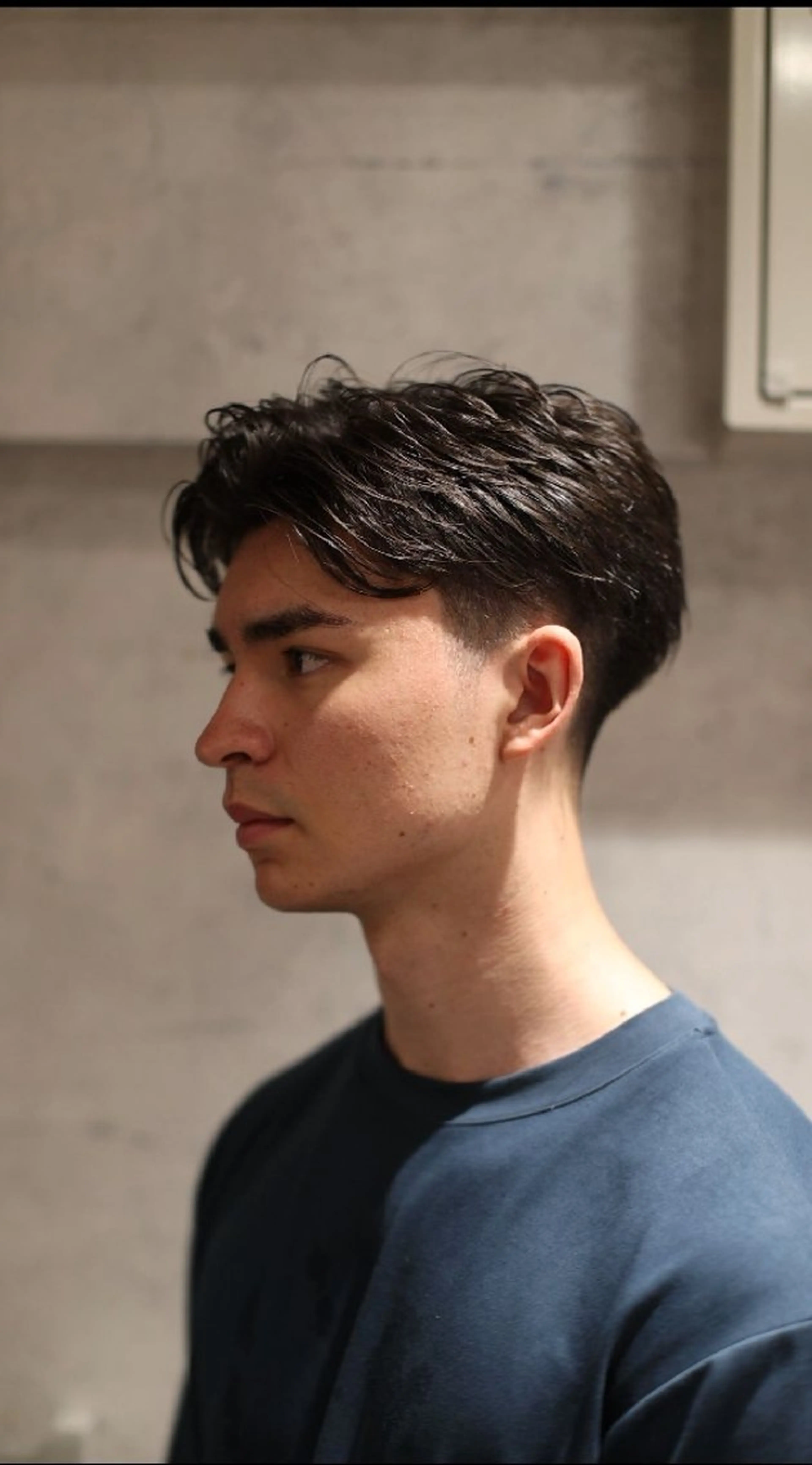 メンズ ショート パーマ フェザーパーマ メンズパーマ ショートヘア カット パーマ 🎶メンズカット🧴 大森✂️⸒⸒のヘアスタイル