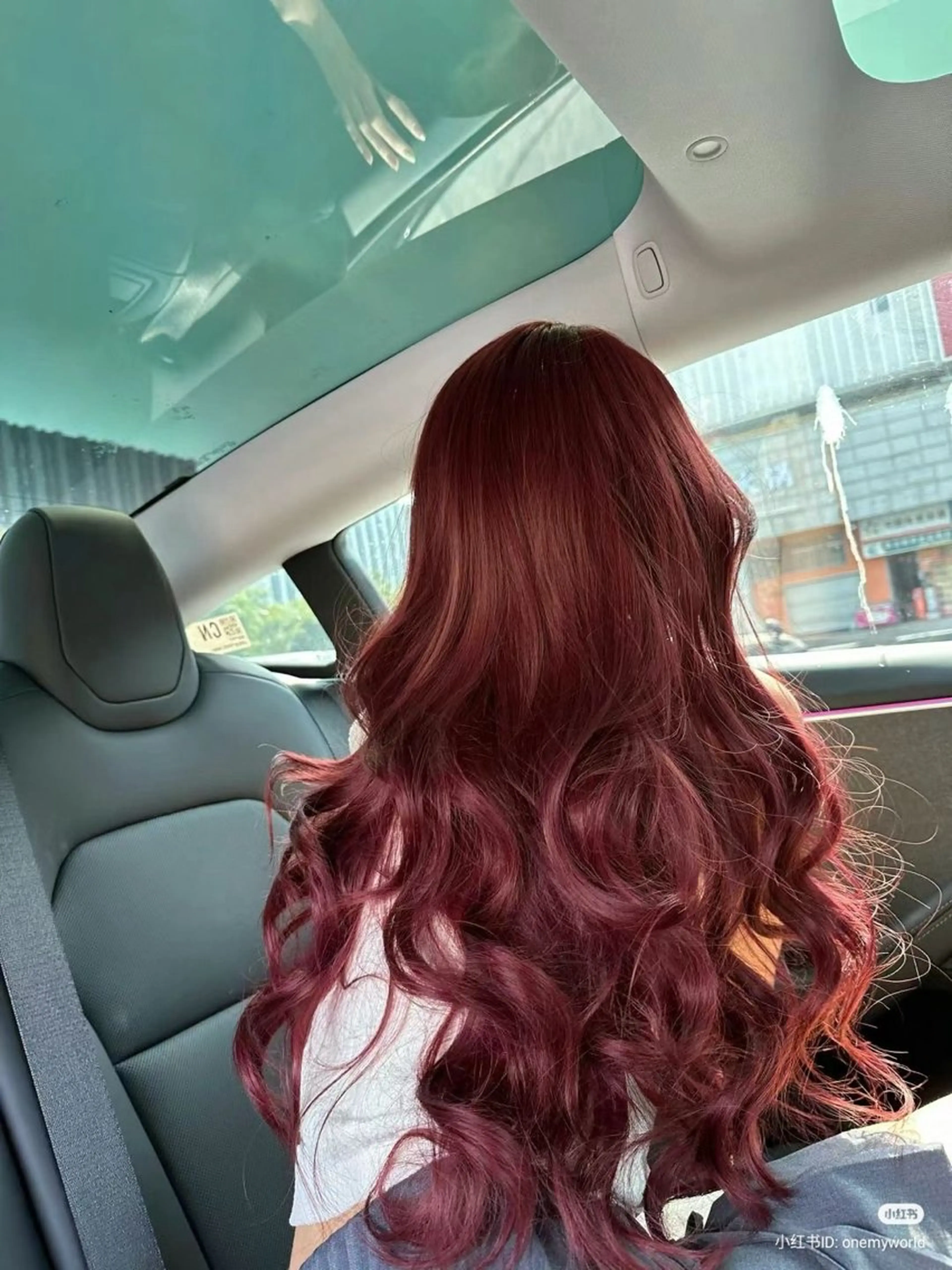ロング ヘアカラー トリートメント ヘッドスパ ヘアセット 💗韓国暖色ヘア NO.1💗🪽のヘアスタイル