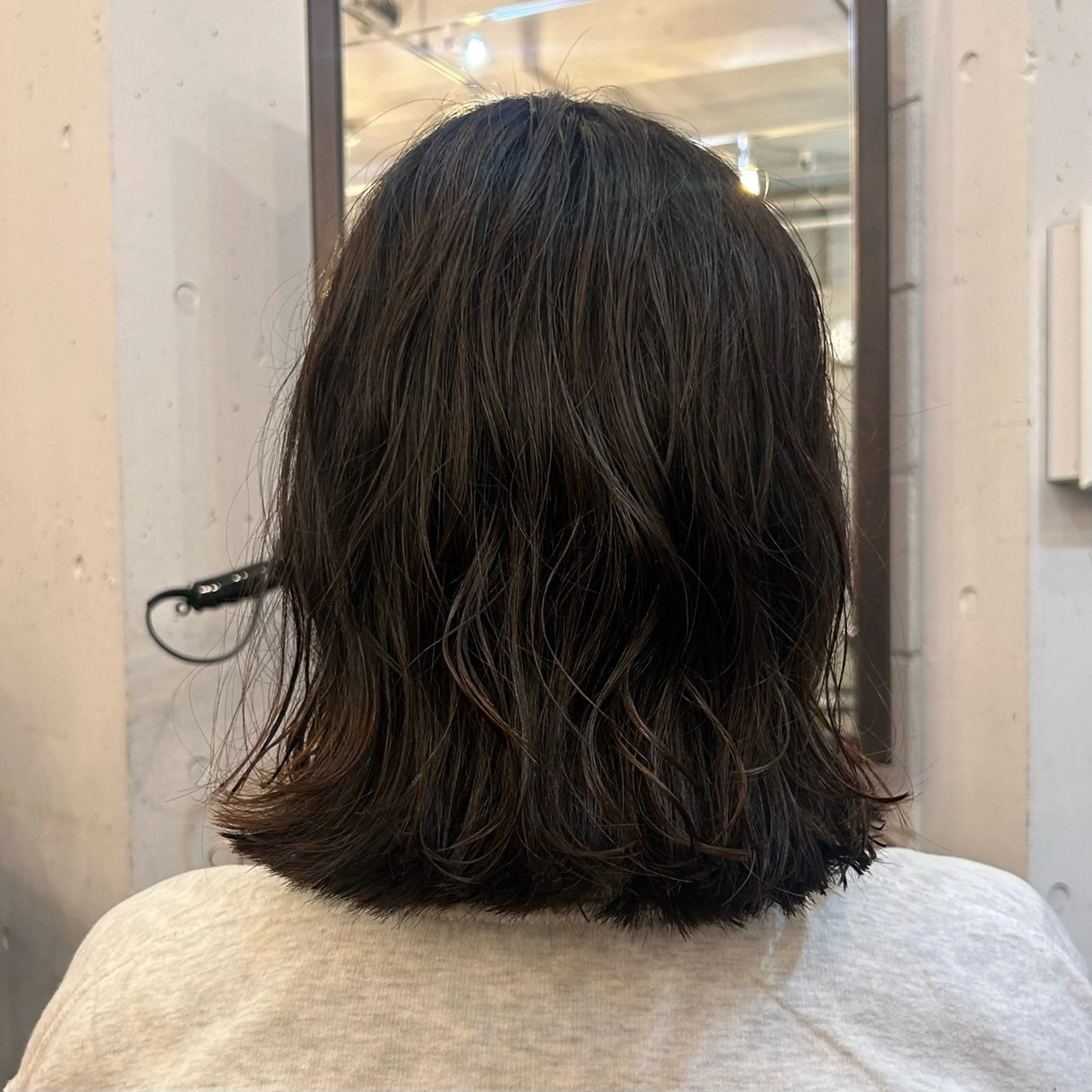 ミディアム パーマ ミディアムパーマ ボブ ニュアンスパーマ カット パーマ 🌿ボブ パーマ高橋啓太🌿のヘアスタイル