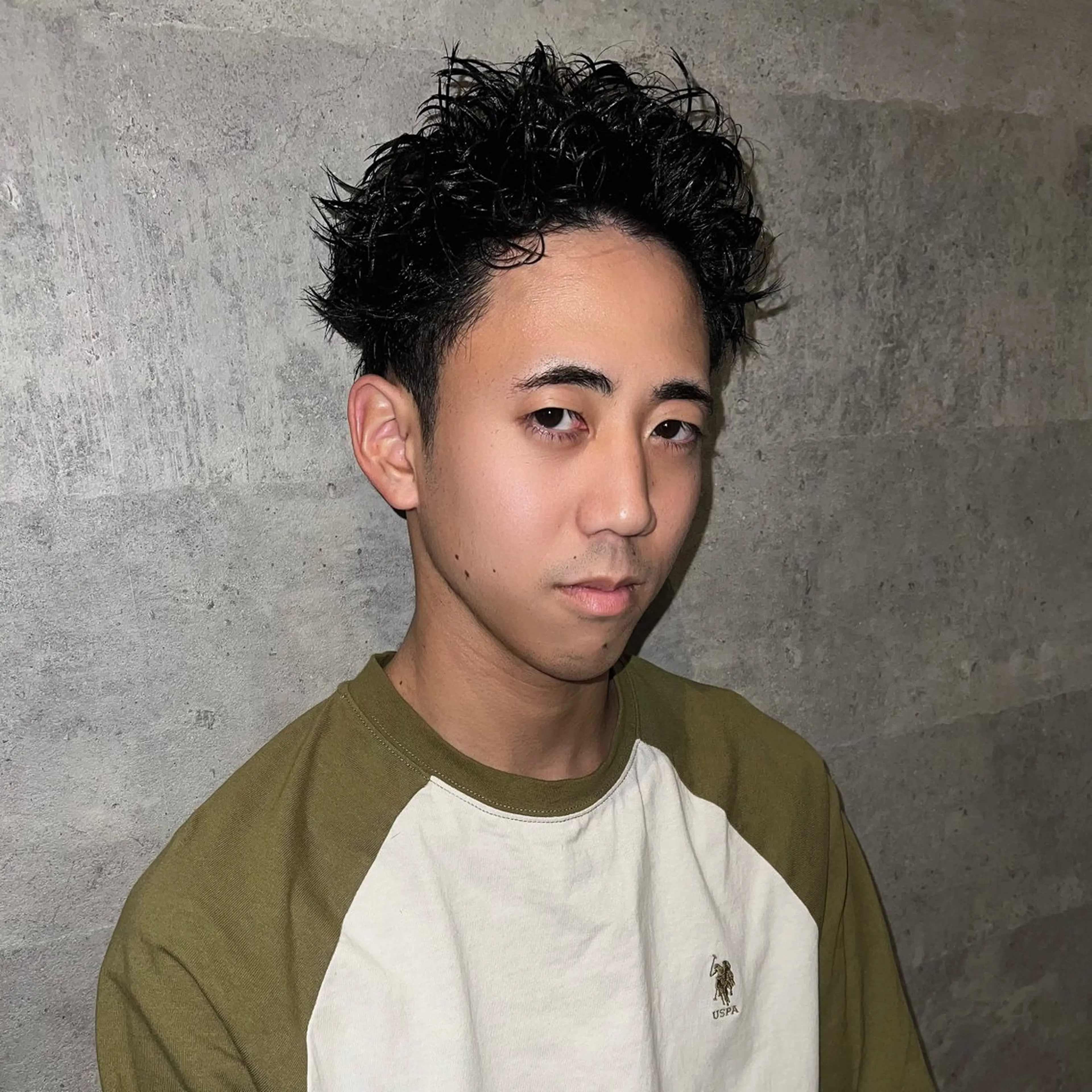 カラー パーマ メンズ カット 早川 翔夢のヘアスタイル