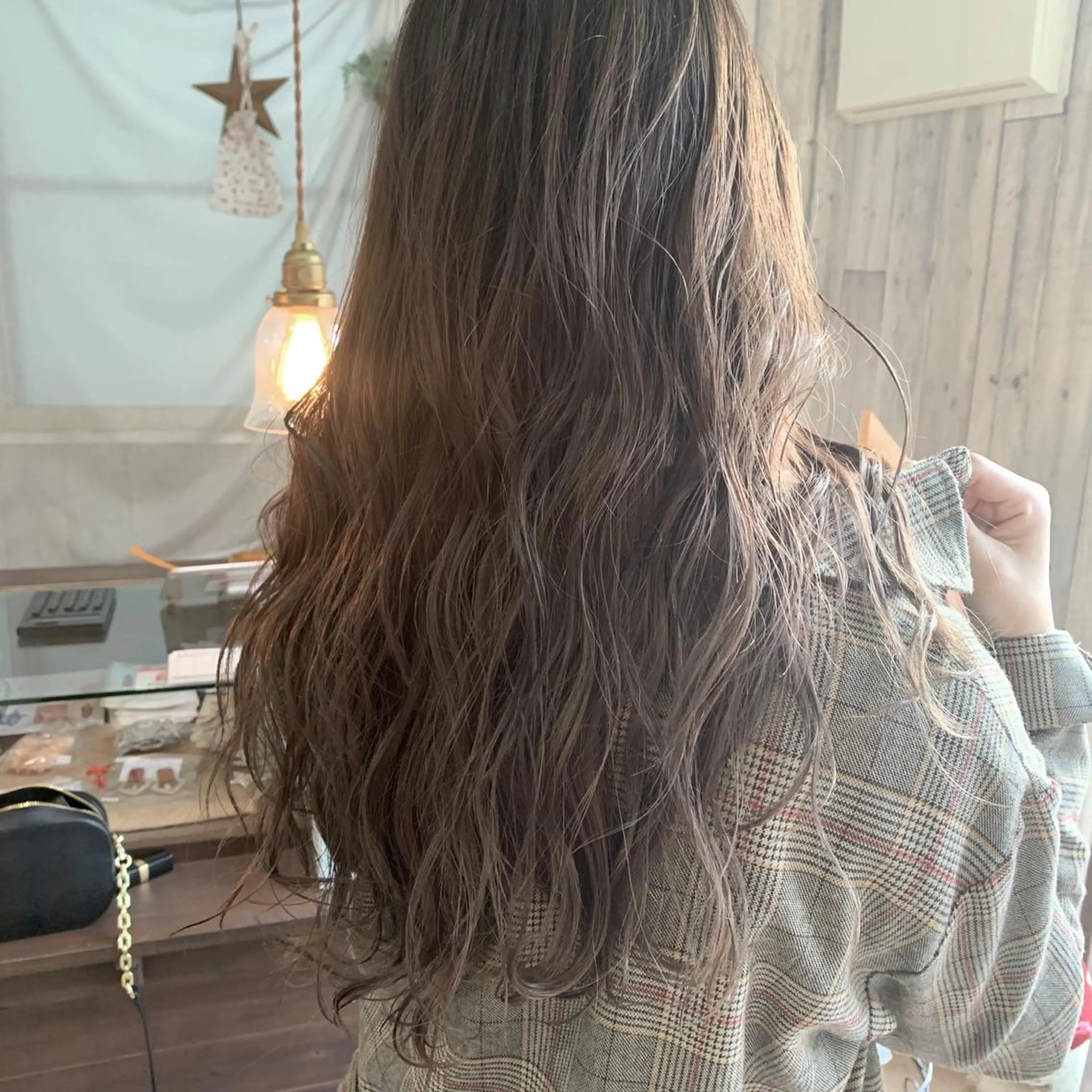 ロング カラー ブリーチ　透け感 カラー/neneのヘアスタイル