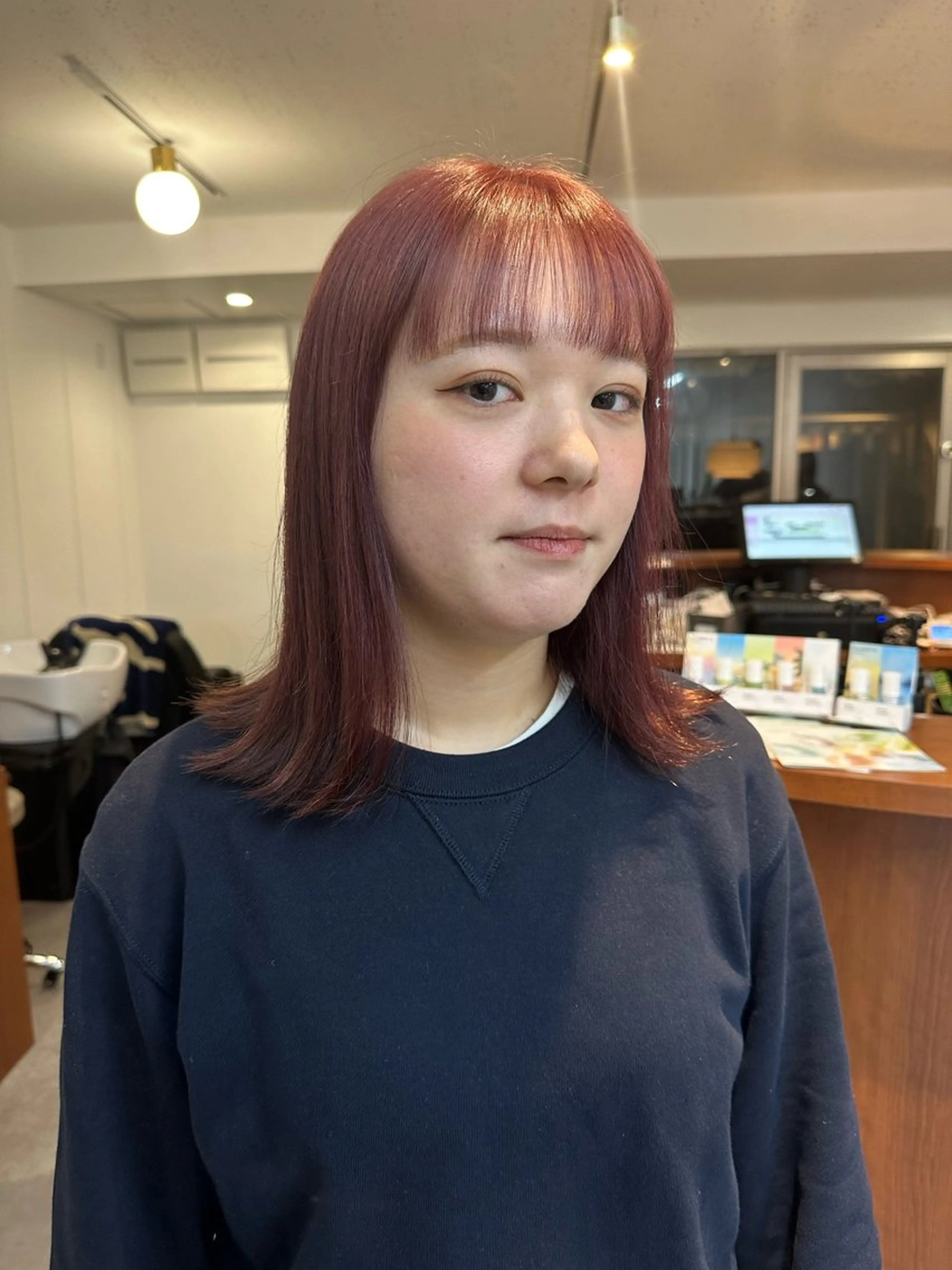 ミディアム ヘアカラー 🌈トップデザイナー 金沢駅近nanamiのヘアスタイル