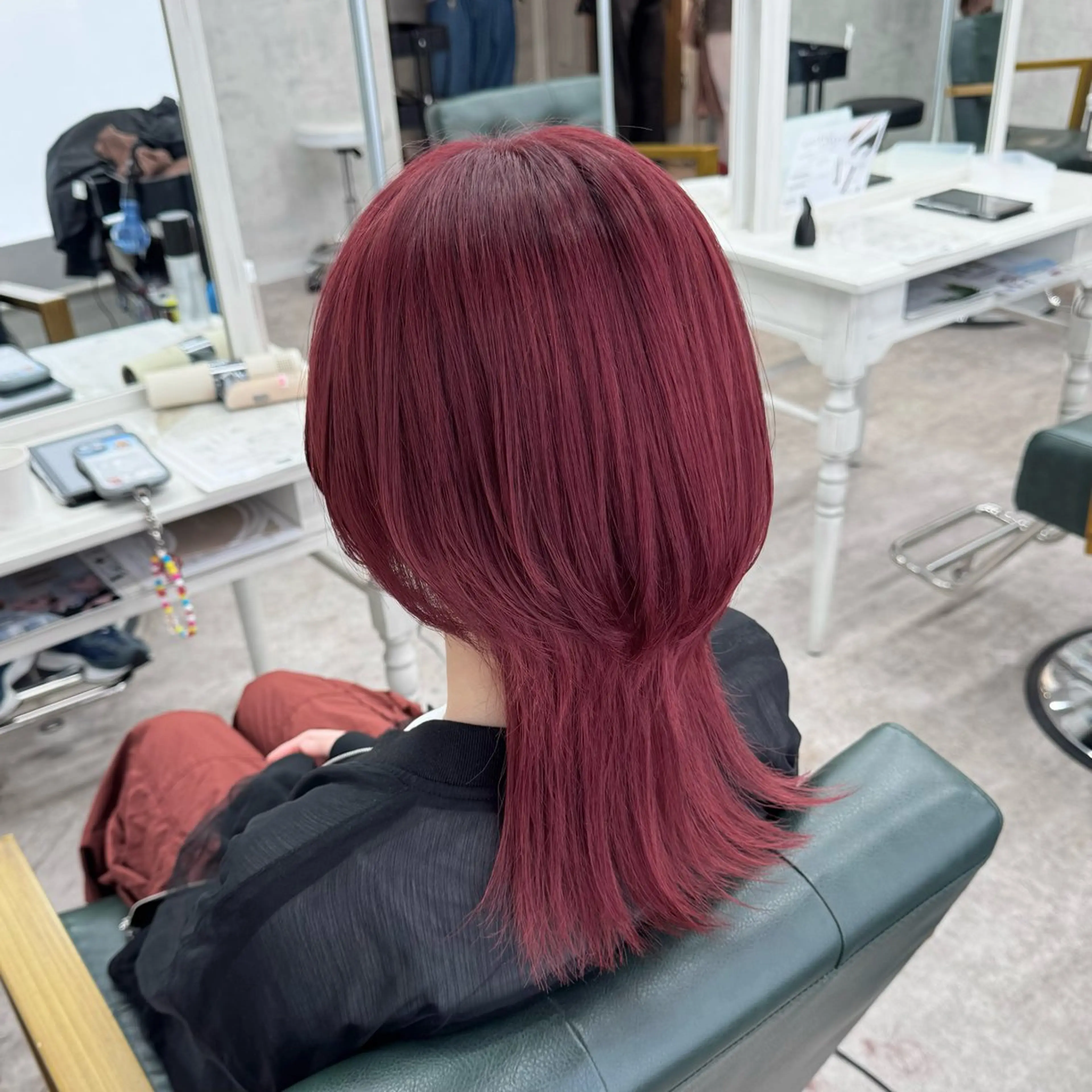セミロング カラー カット ヘアカラー JUNSHIN🦋 ヘアセット／カラーのヘアスタイル