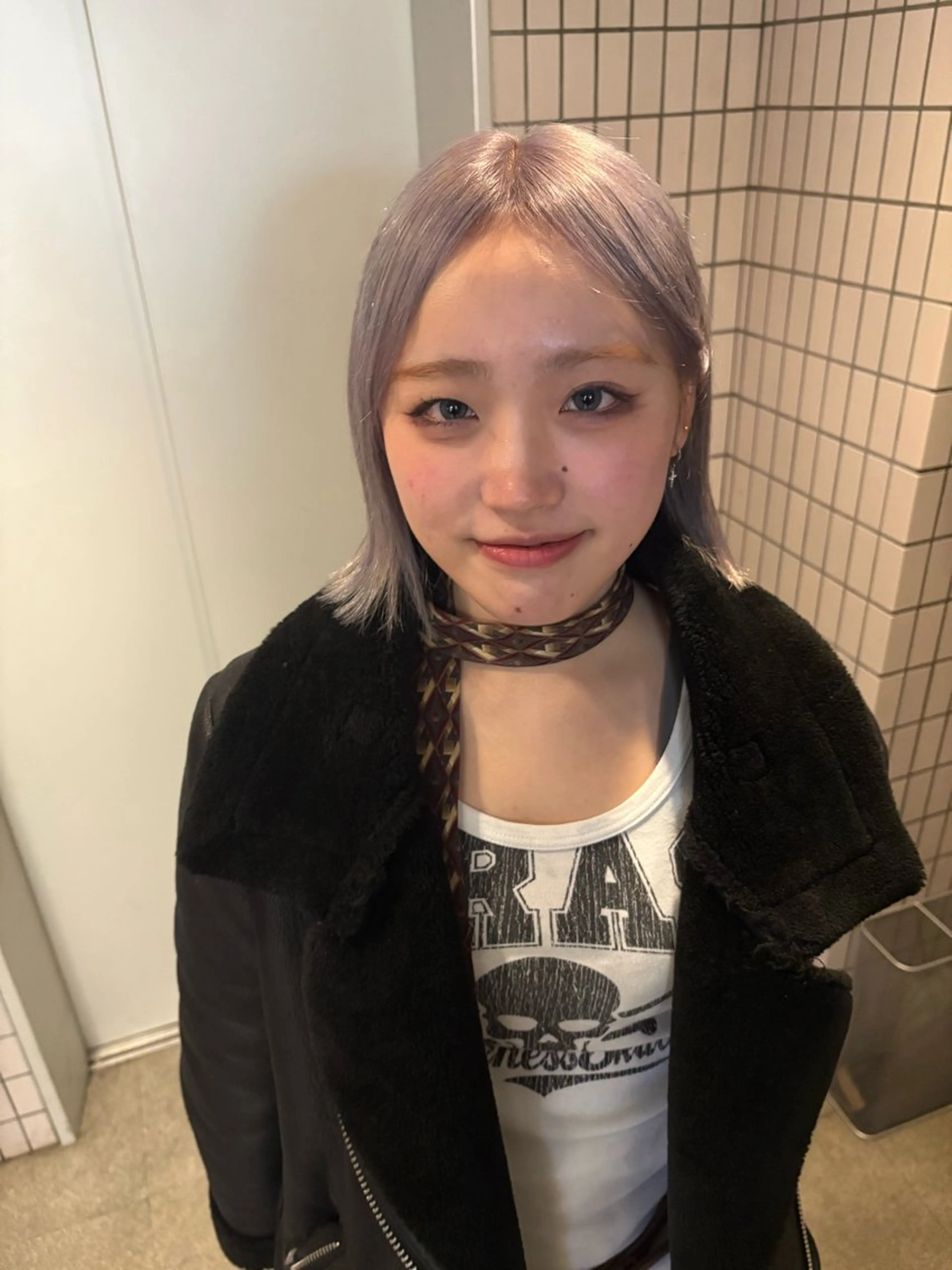 ミディアム カラー 透明感カラー グレージュ ラベンダーカラー ヘアカラー driP.by HAVANA所属・ケアブリーチ／パーマ 工藤のヘアスタイル