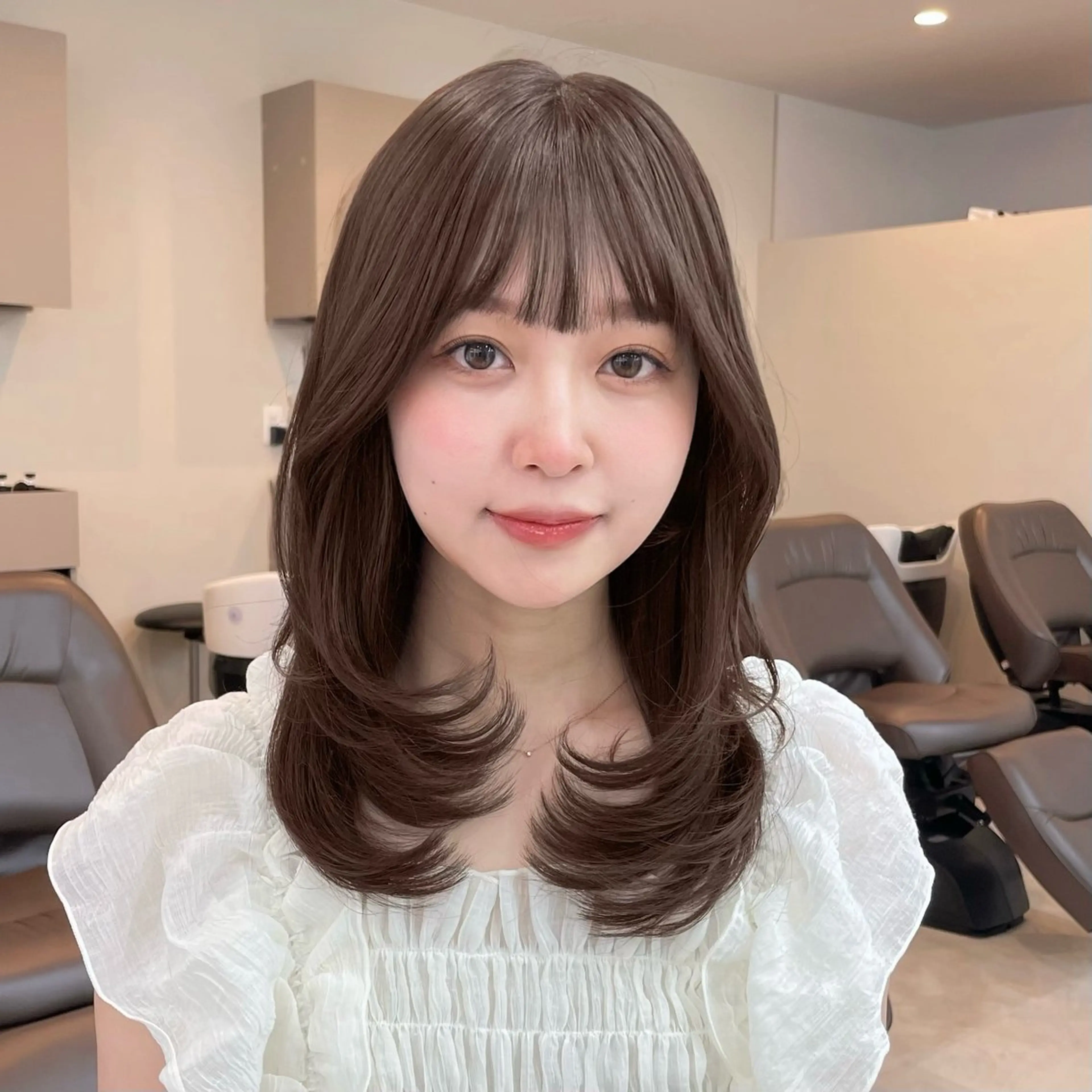 ミディアム レイヤーカット カット sora/レイヤー/ 透明感カラー🎀のヘアスタイル