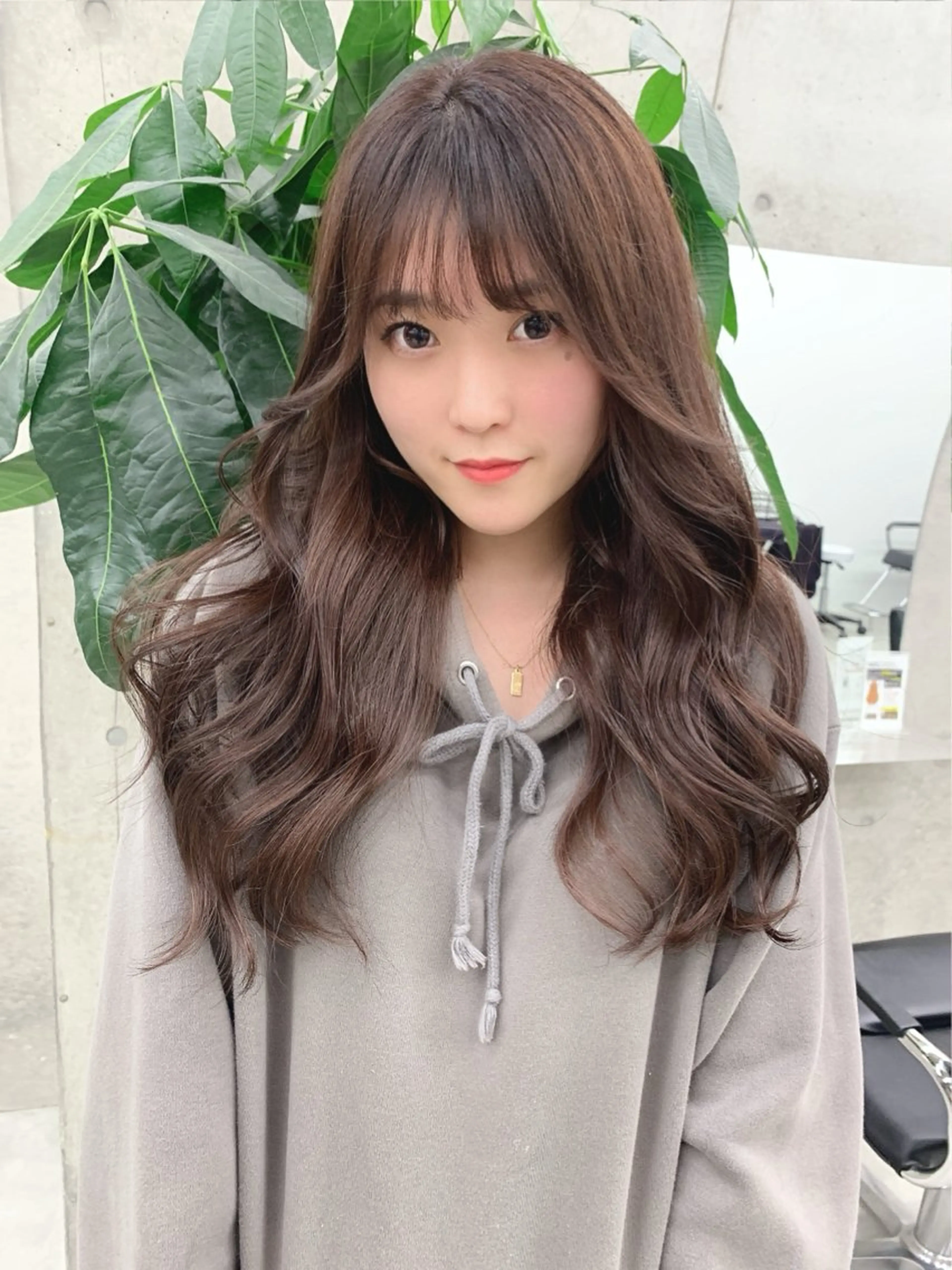 カラー 透明感カラー 田中 莉香のヘアスタイル