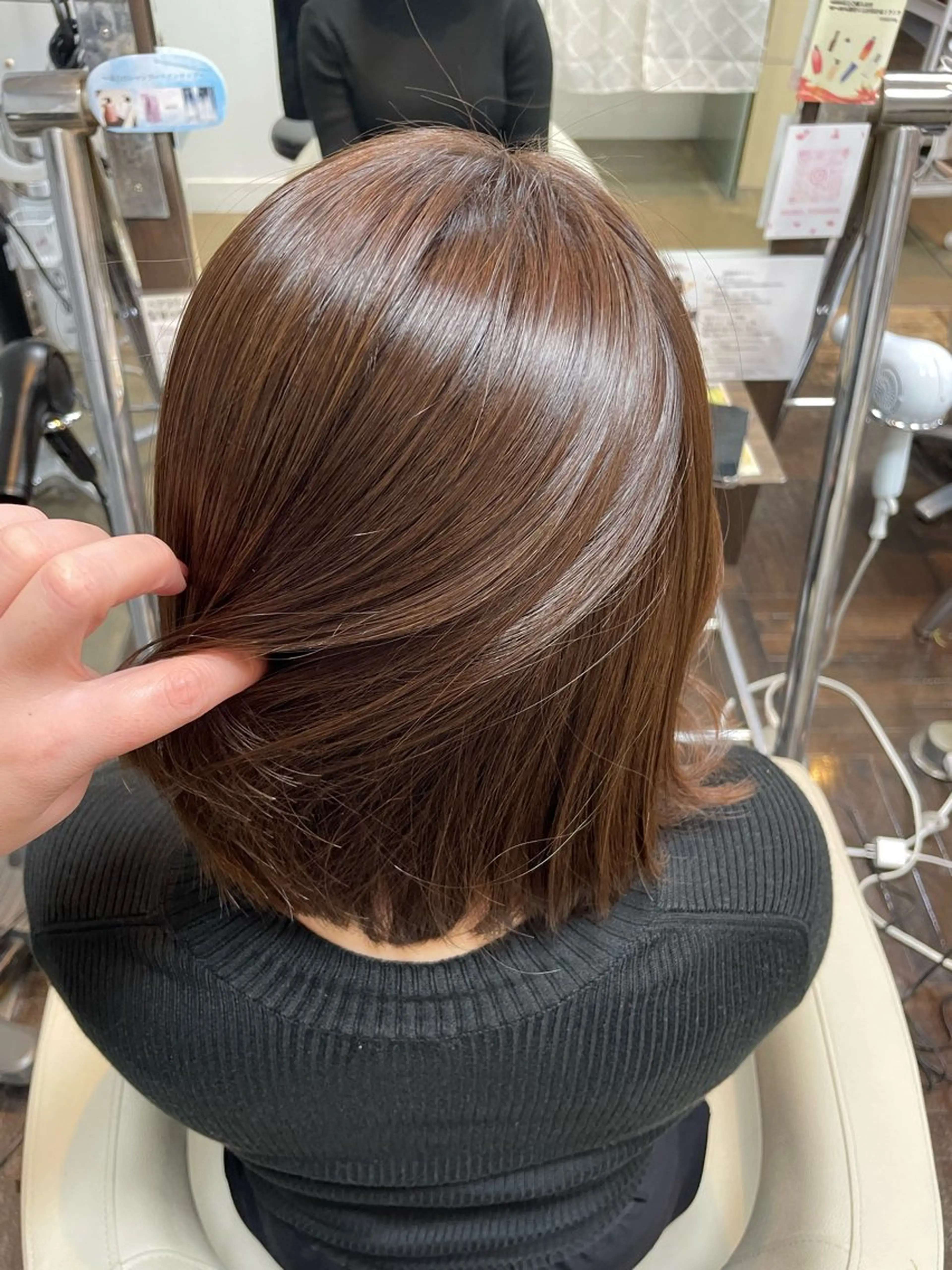 ミディアム カット ヘアカラー <髪質改善>河野 🍑AVANCE.のヘアスタイル