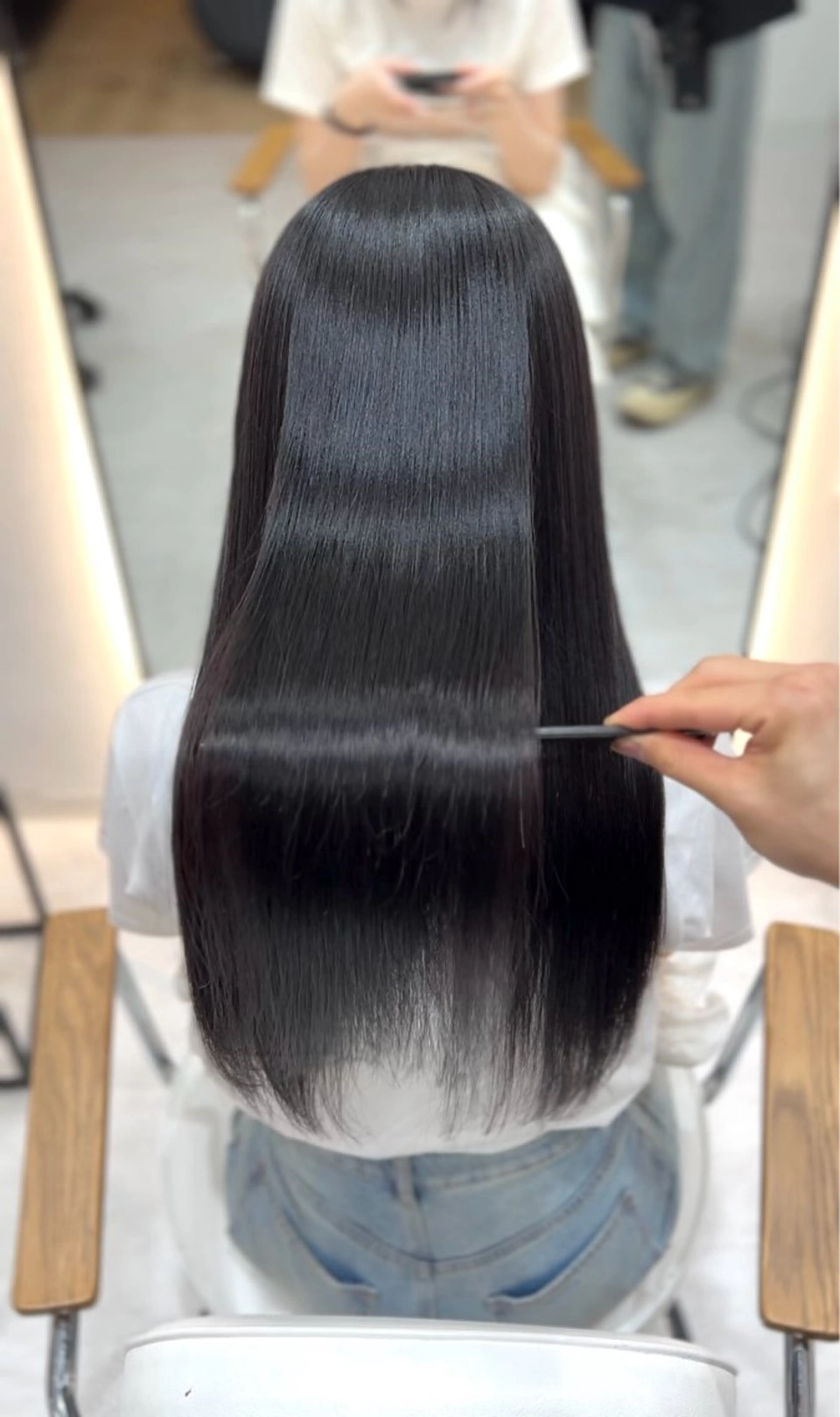 ロング カット ヘアカラー トリートメント 輝士‎🤍レイヤー/ 艶髪/透明感/顔周りのヘアスタイル
