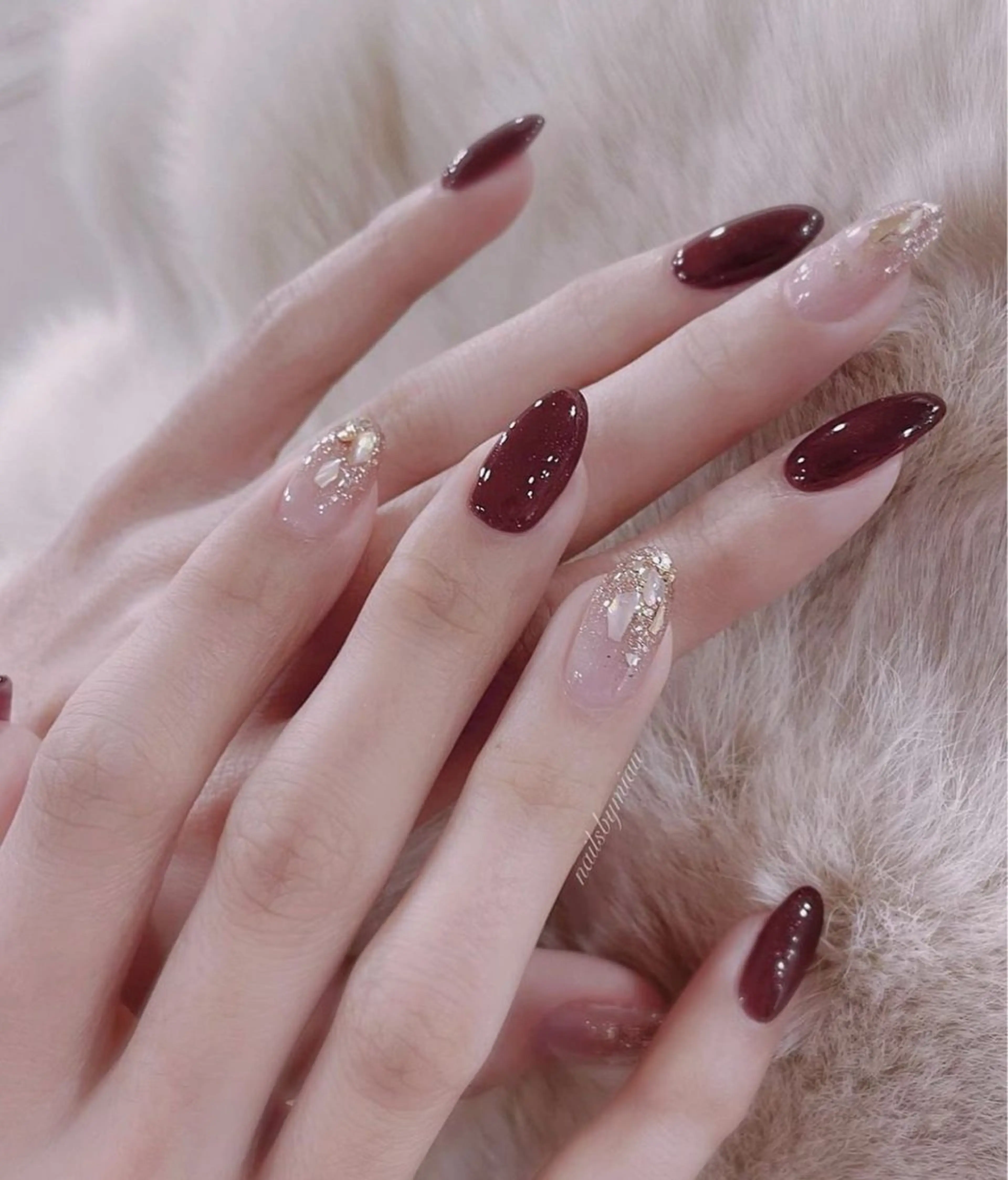 ネイル チークネイル フットネイル フレンチネイル グラデーション 韓国ネイル RibbonNail Staffのネイルデザイン