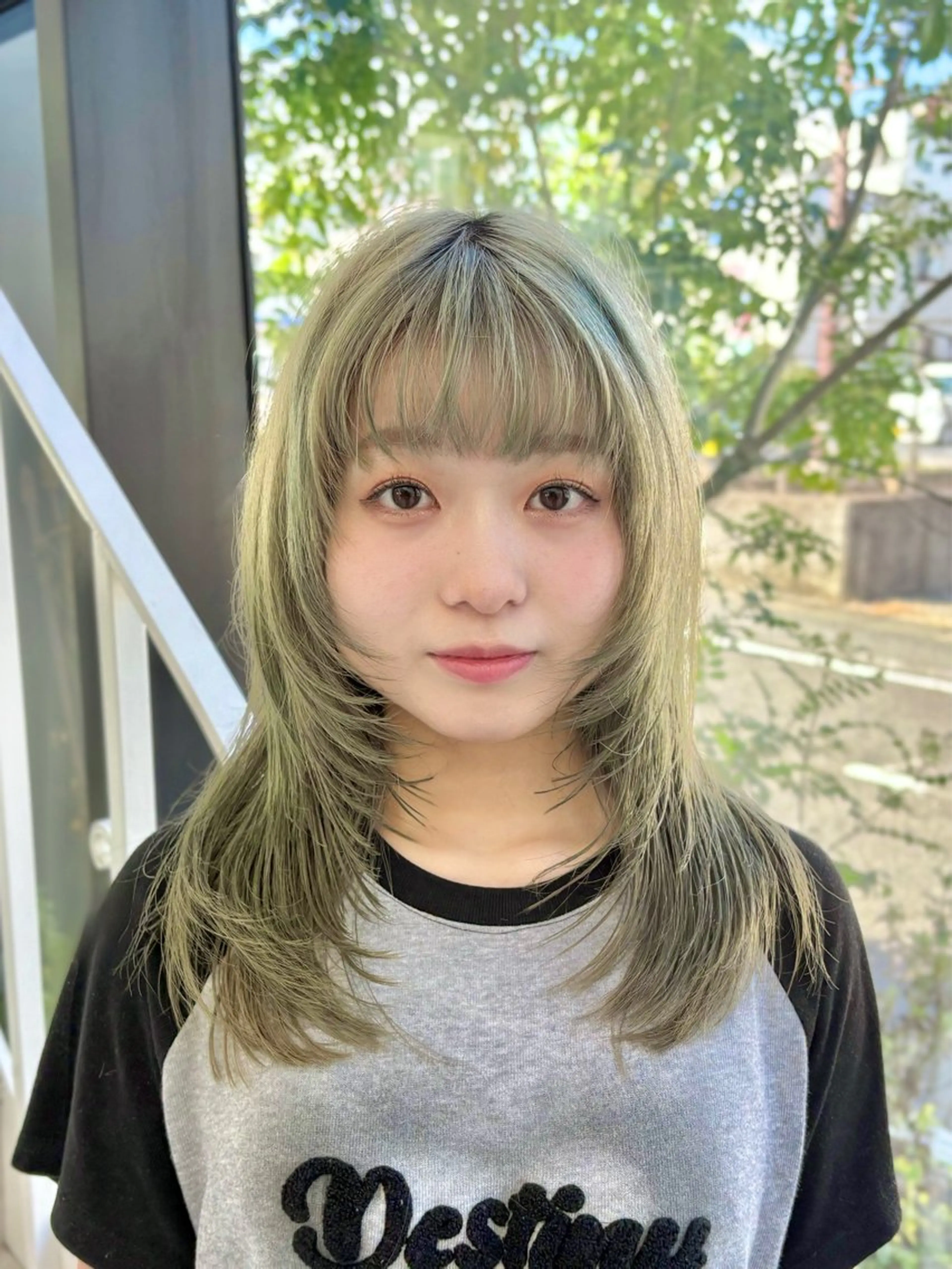 レイヤーカット+カラーの写真