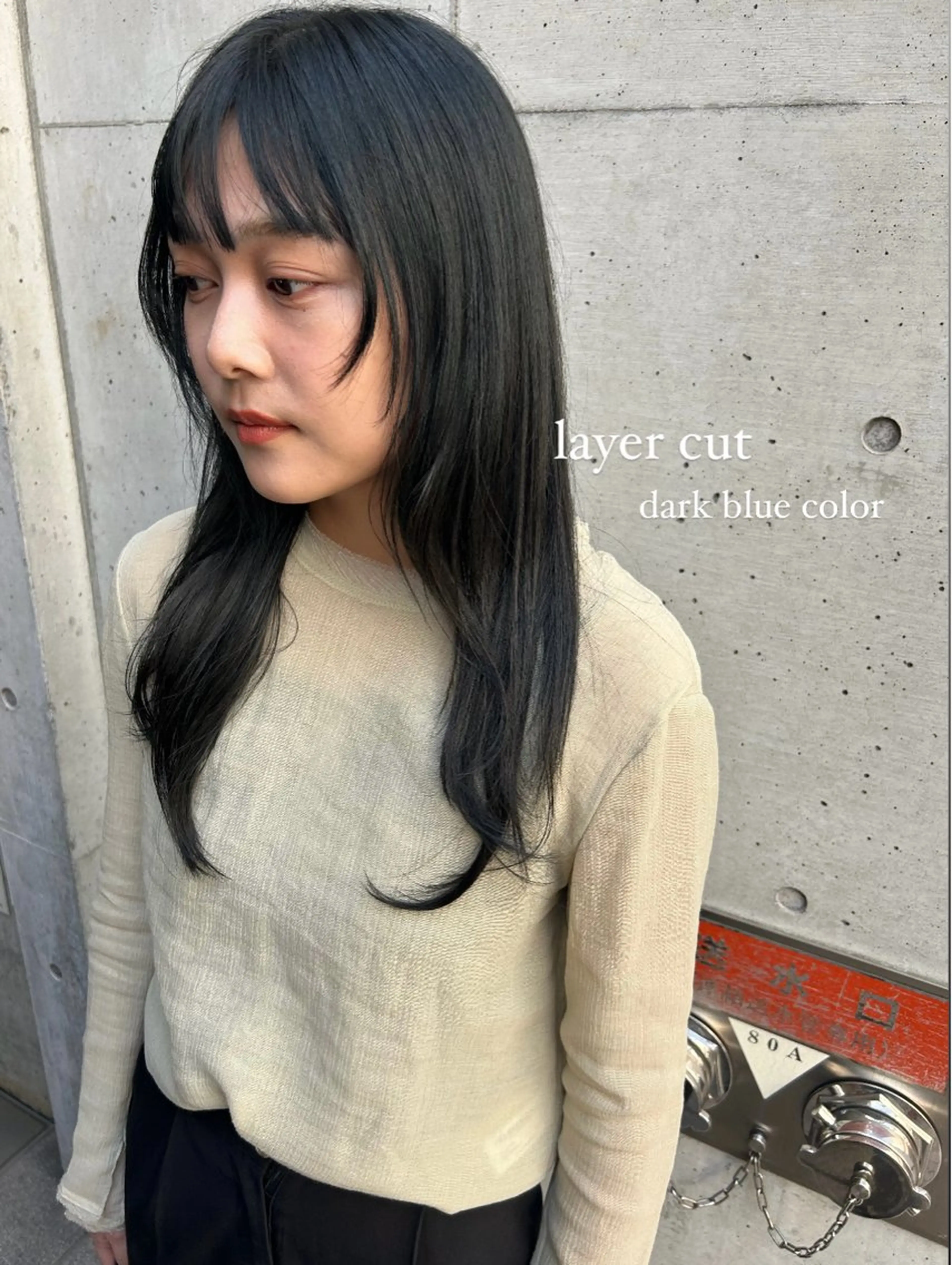 ロング カラー カット ヘアカラー ミウラナツサ 🖤レイヤーカットのヘアスタイル