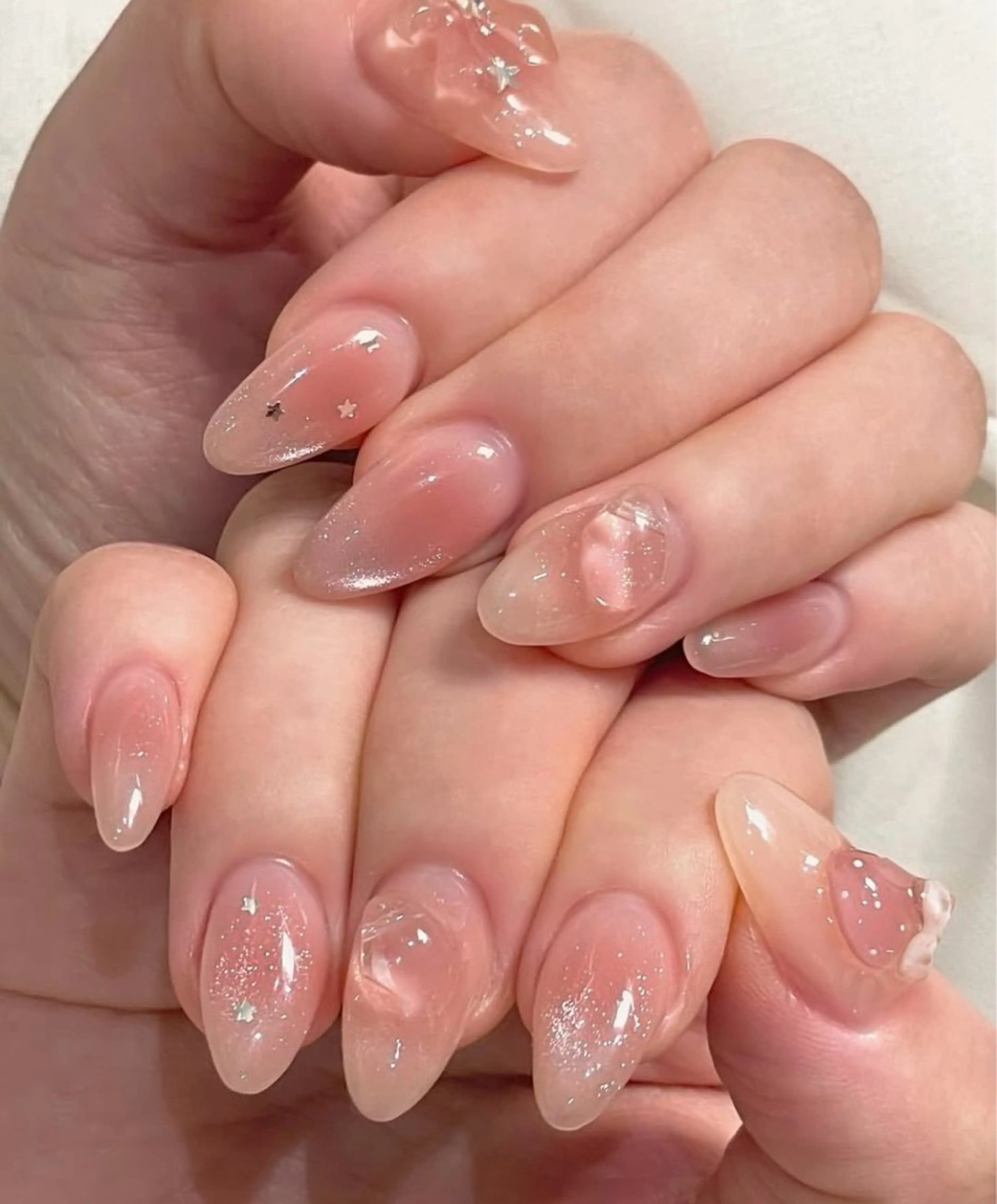 ネイル 持ち込み シンプルネイル ハンドネイル JISOO ANA.CHUOのネイルデザイン
